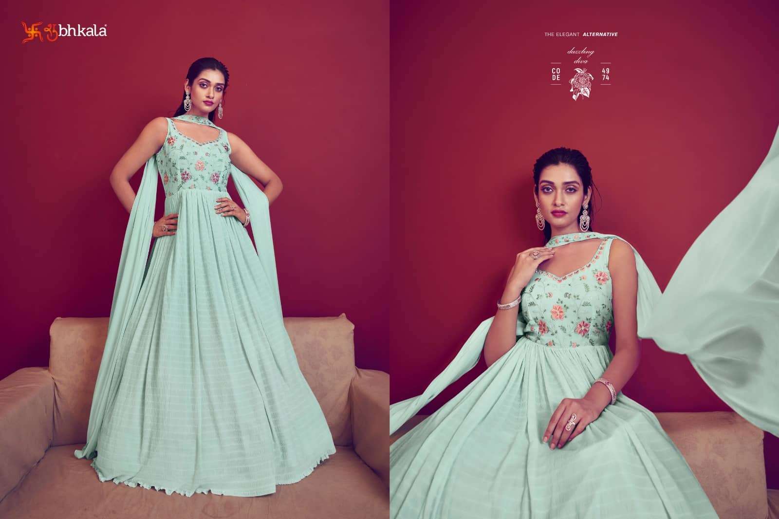 Shubhkala Flory Vol 41 Party Wear Style Designer Fancy Gown Collection view 11