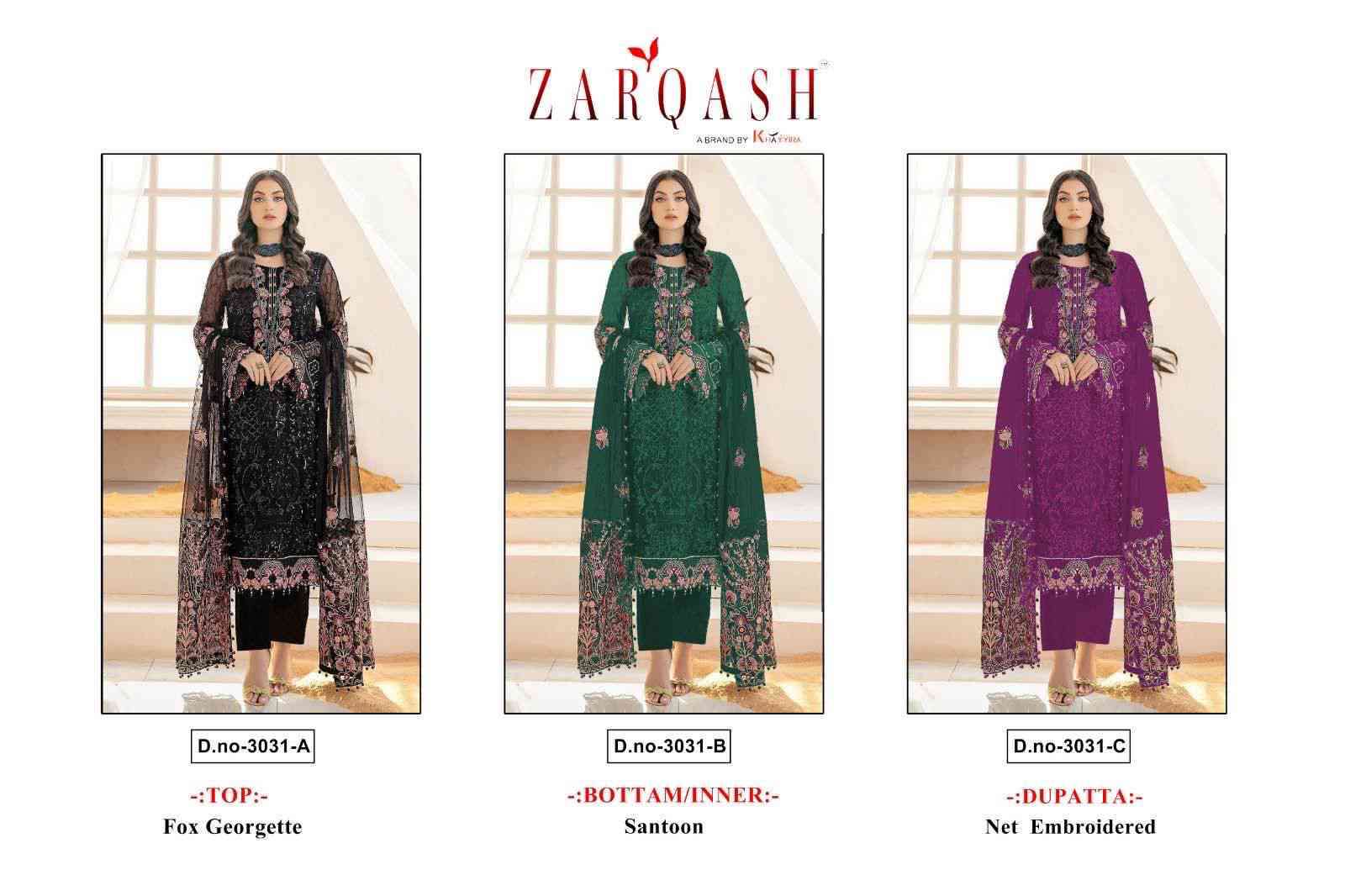 Zarqash Z 3031 Colors Pakistani Suit New Designe Collection view 7