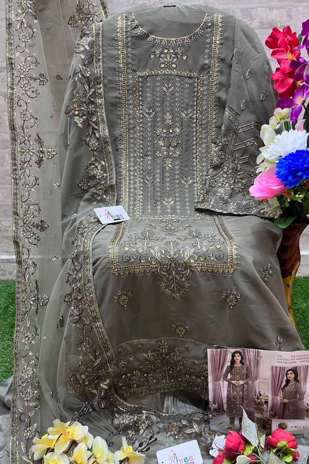 Shree Fabs S 822 Colors Exclusive Heavy Designer Pakistani Suit Online view 7