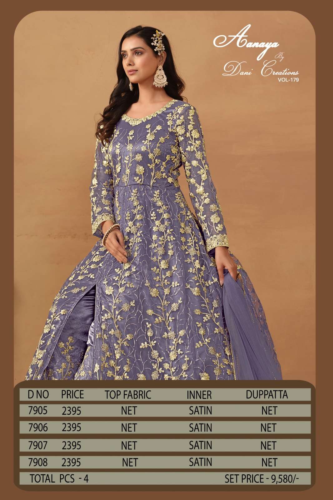 Aanaya Vol 179 7905 To7908 New Colors Wedding Wear Designer Dress Catalog Exporter view 14