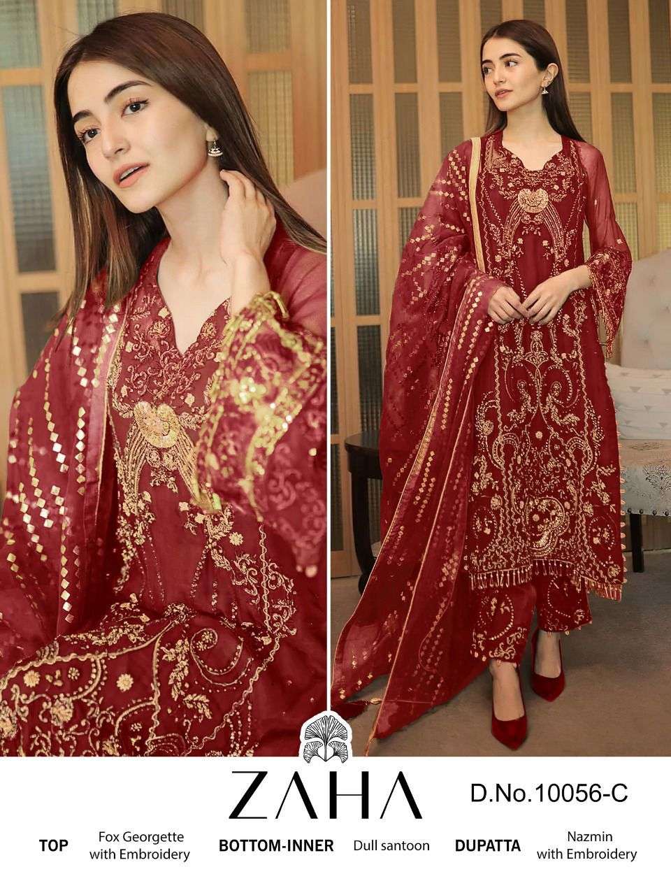 Zaha Malika Pakistani Designer Salwar Suit view 2