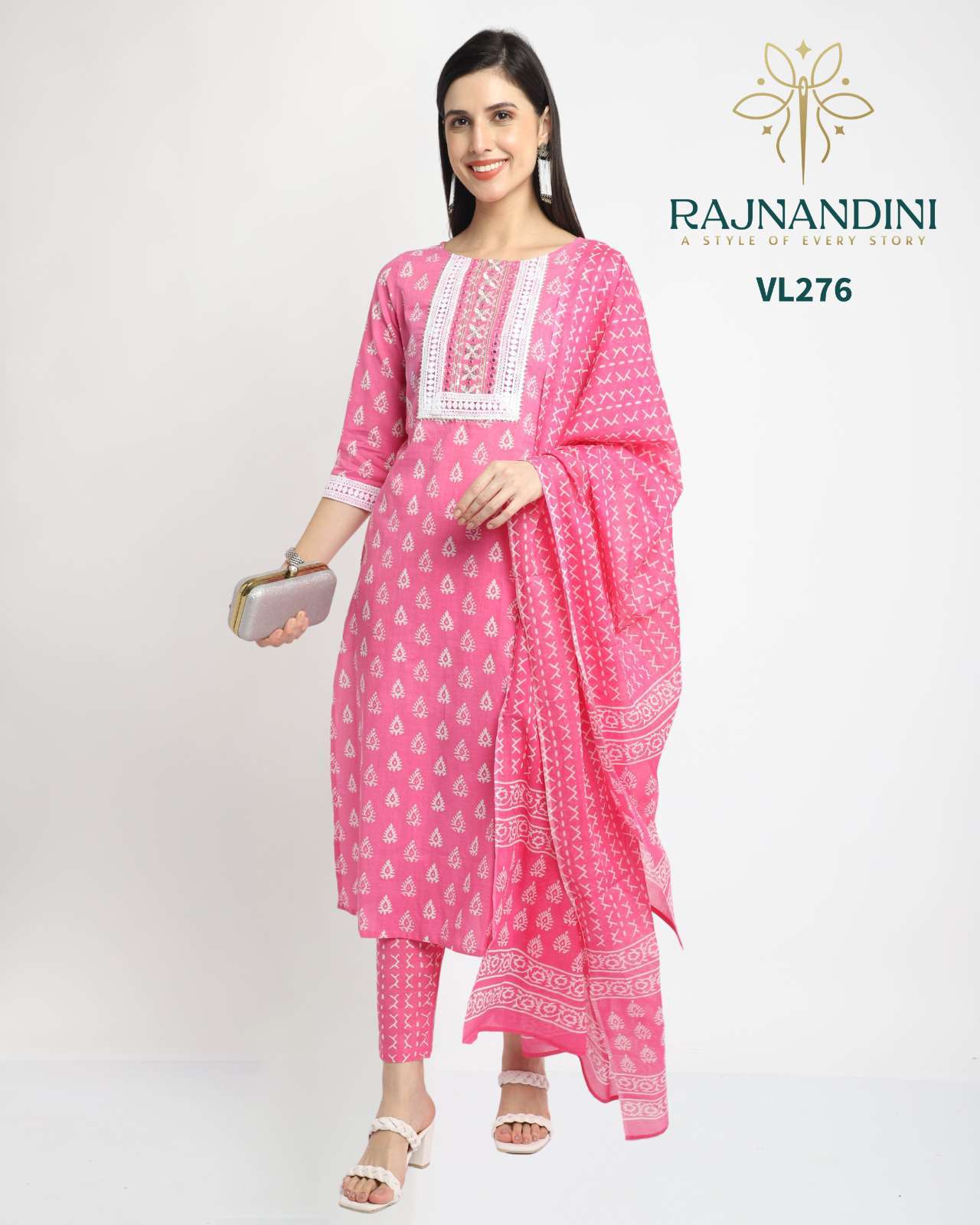 Rajnandini Zeel Festive Wear 3 Piece Set Combo Design Suit view 5
