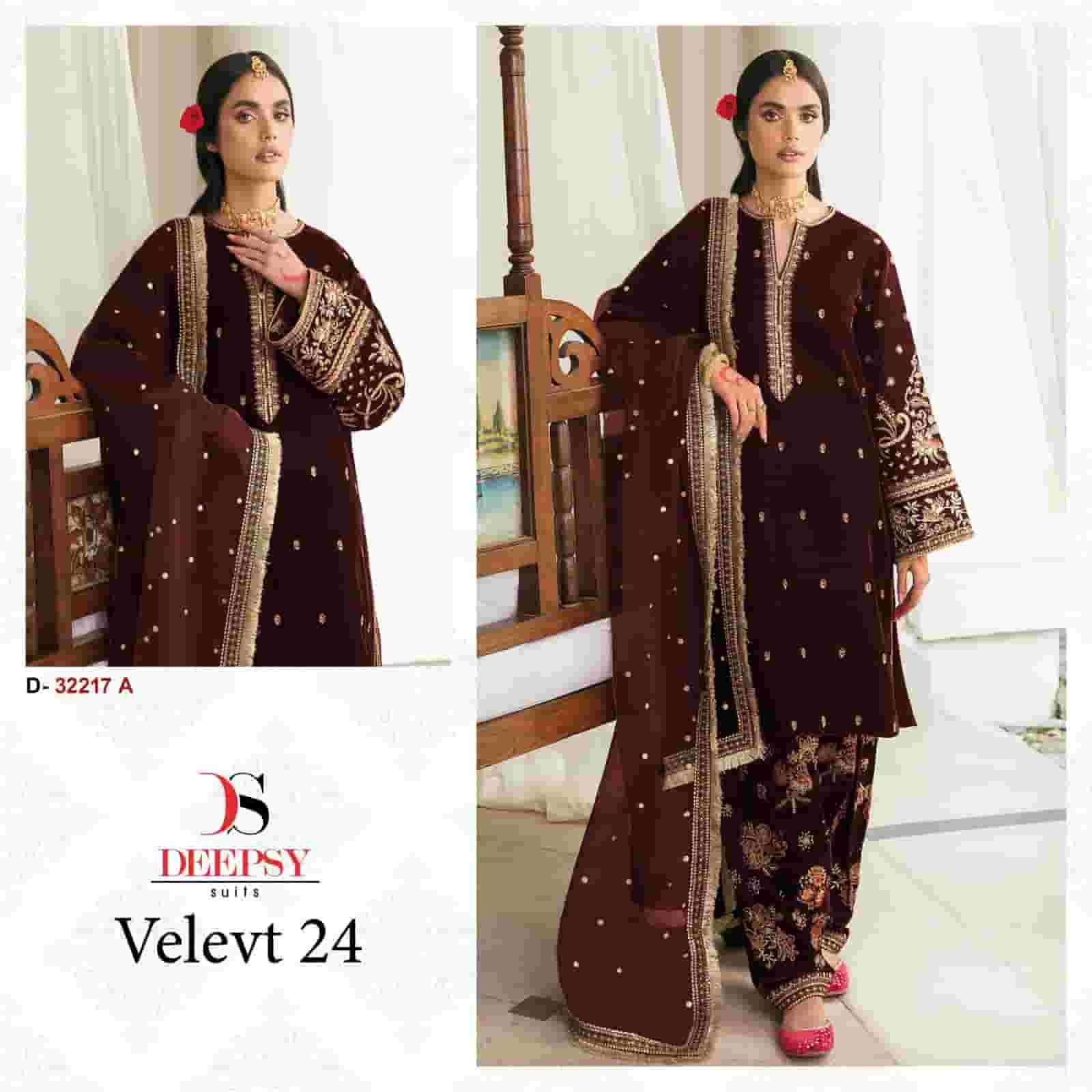 Deepsy D 32217 A Pakistani style Designer Velvet Salwar Kameez