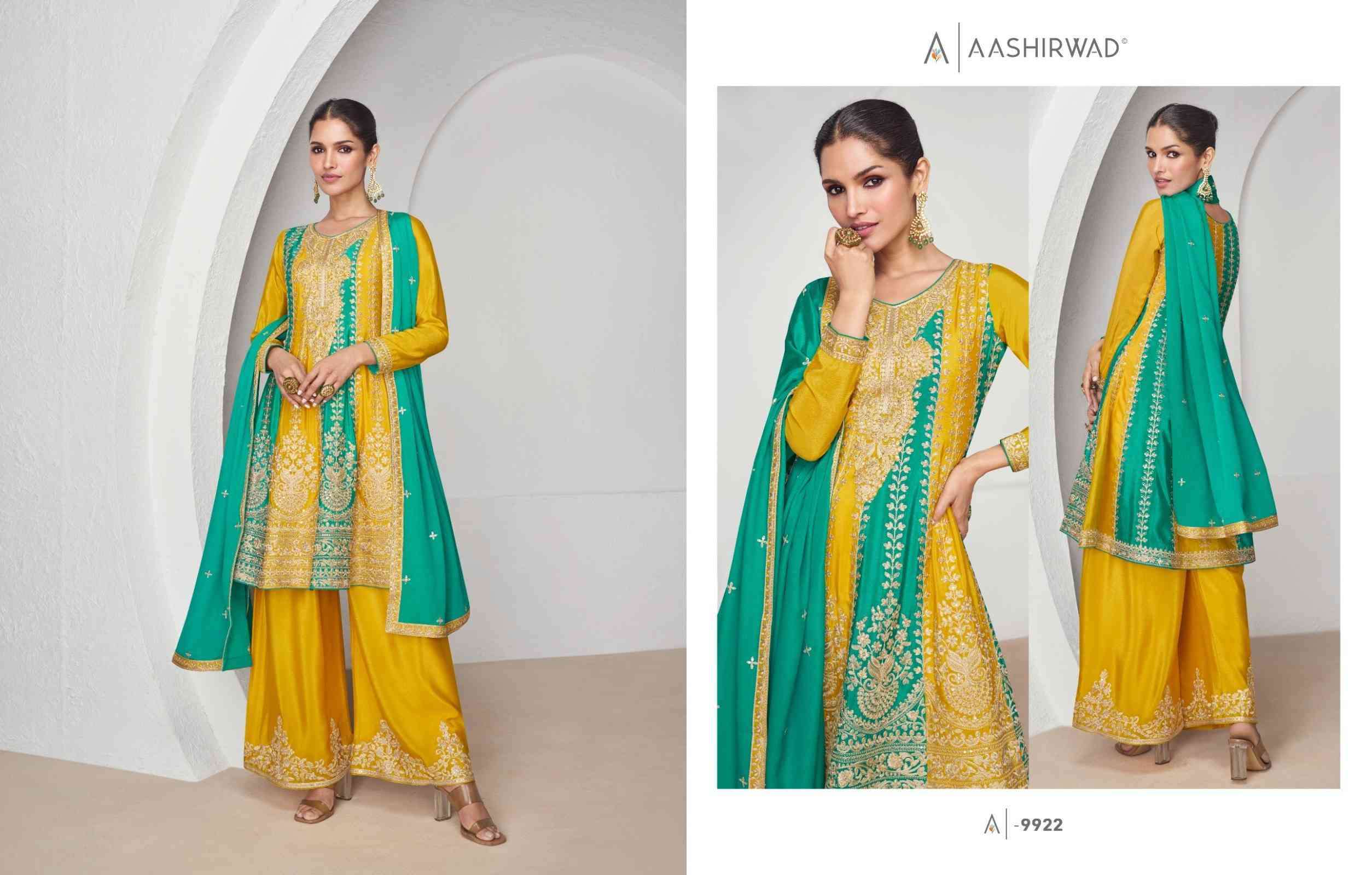 Aashirwad Suhana 9922 To 9923 Latest Style Readymade Dress Festive Collection view 3