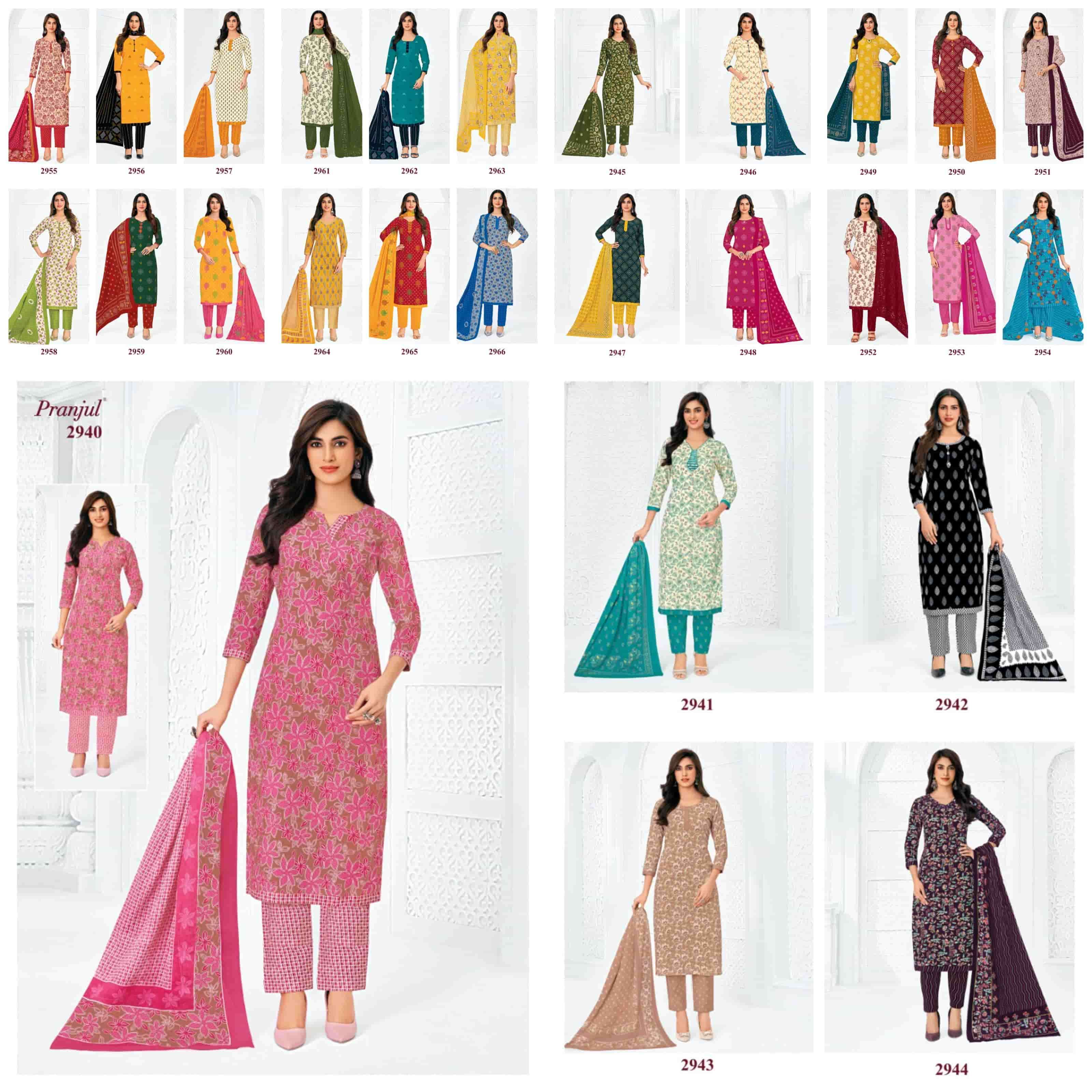 Pranjul Priyanka Vol 29 Pure Cotton Dress Material view 2