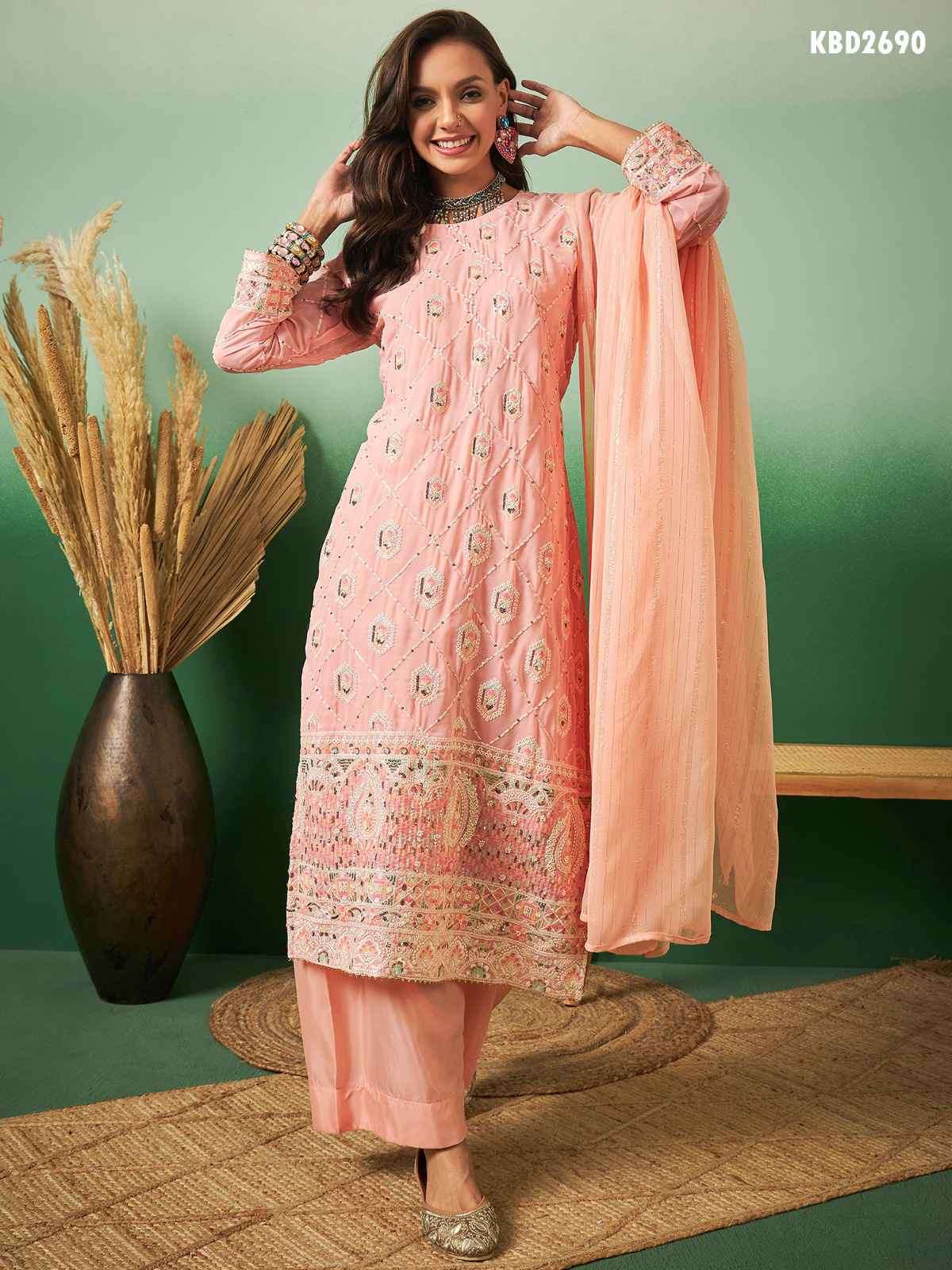 Mahotsav Hanika 2687 To 2698 Stylish Designer Georgette Suits Online Collection view 4