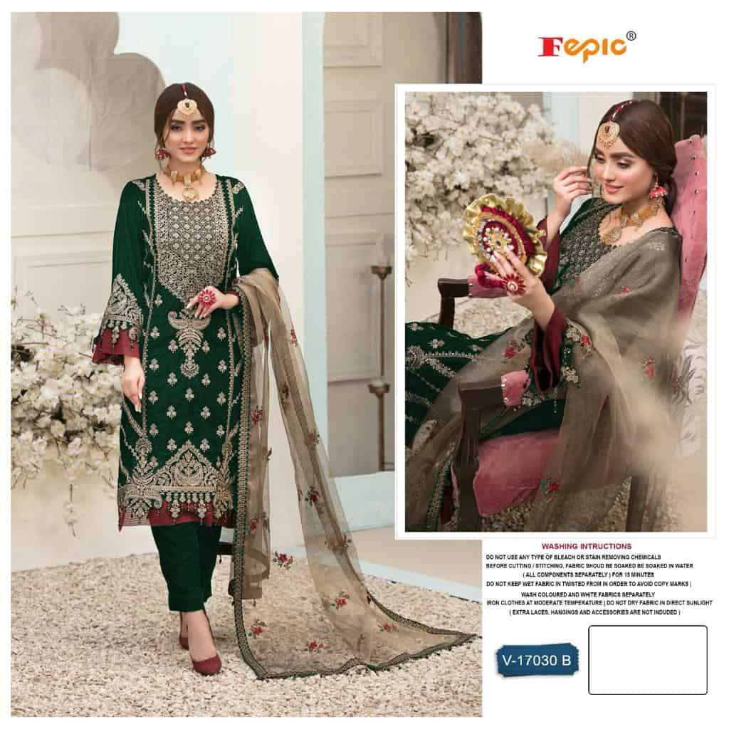 Fepic C 17030 Colors Exclusive Heavy Designer Style Wedding Wear Suit Exporters view 2