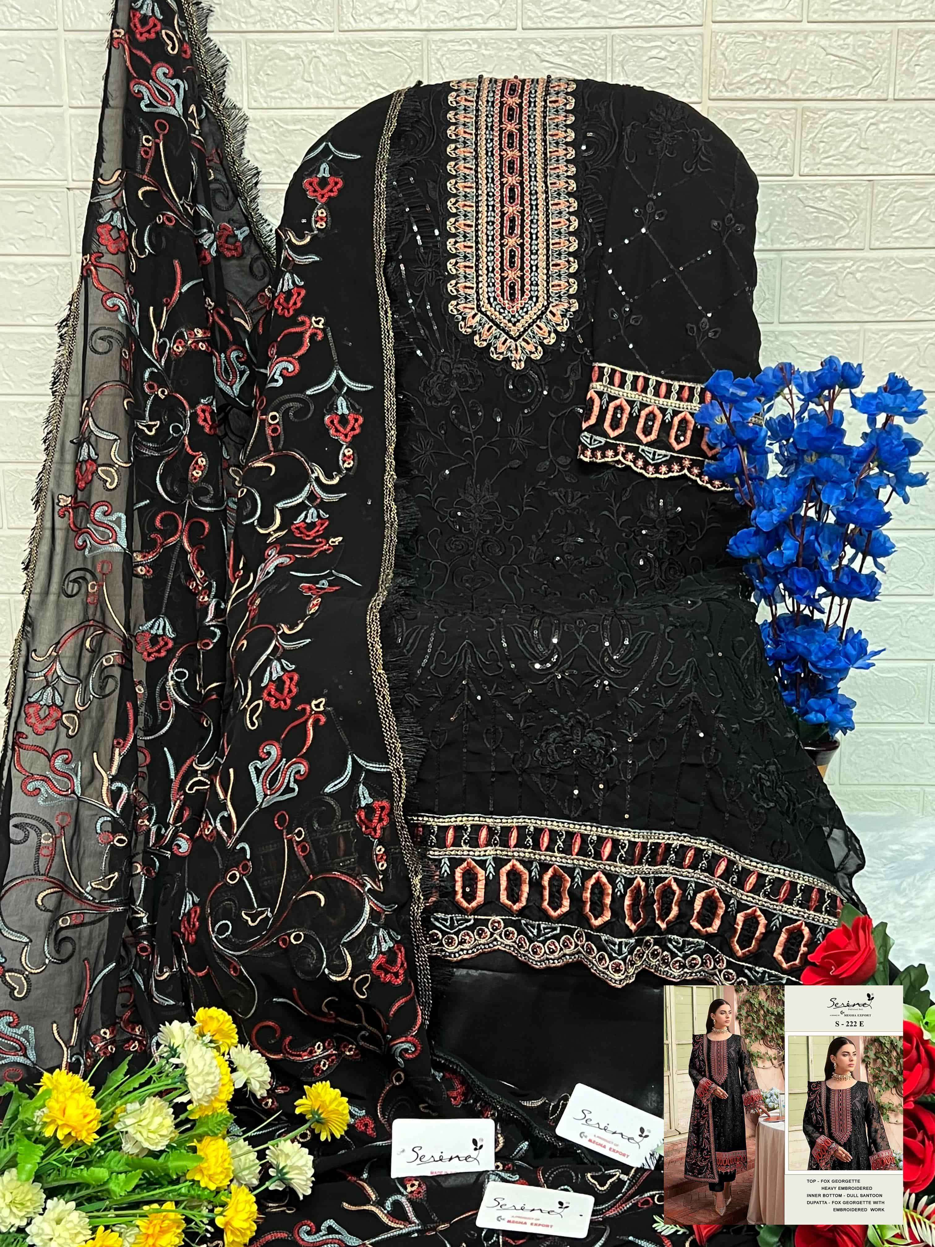 Serine S-222 E Pakistani Party Wear Suit view 2