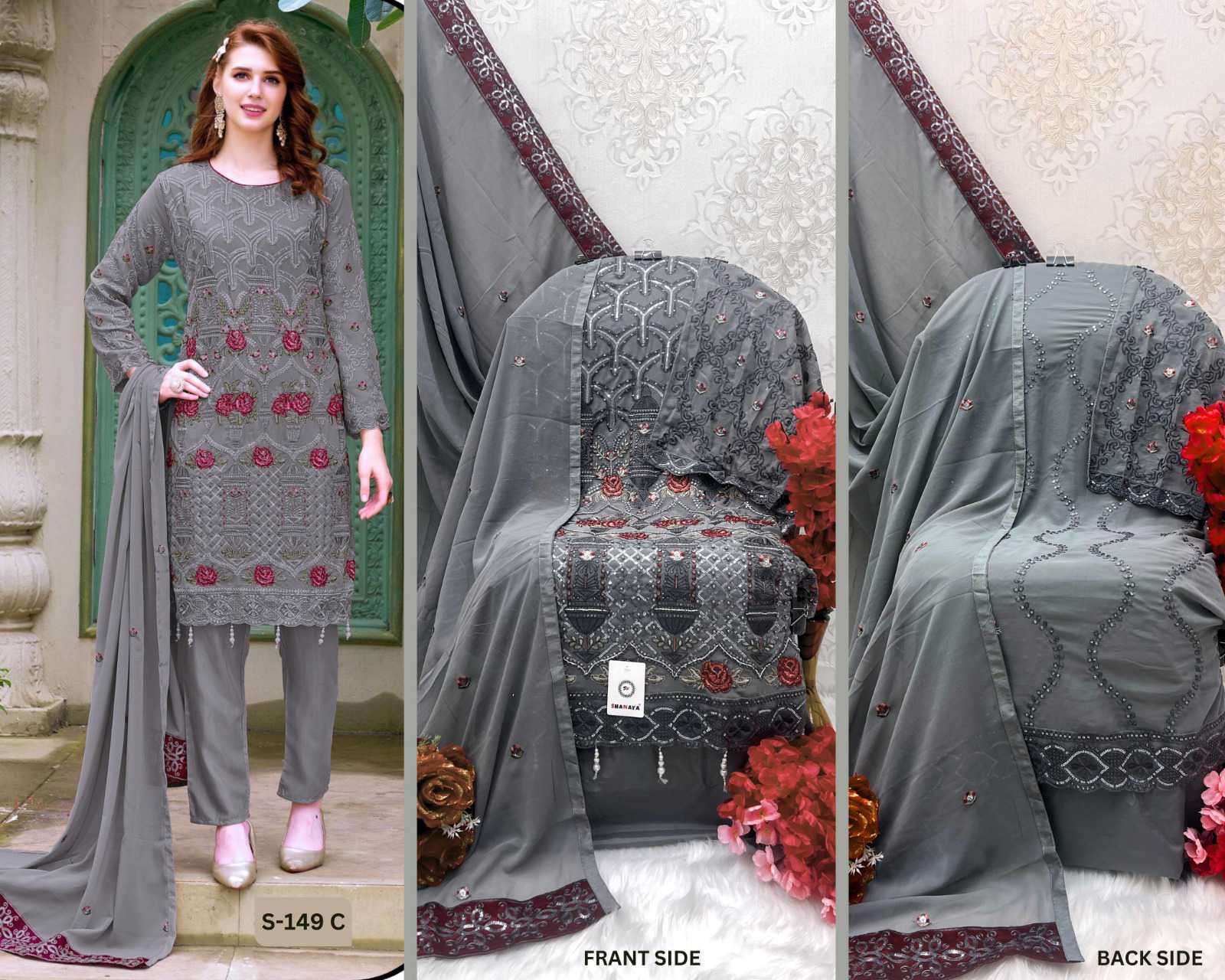 Shanaya S 149 Colors Festive Wear Georgette Pakistani Suit view 6