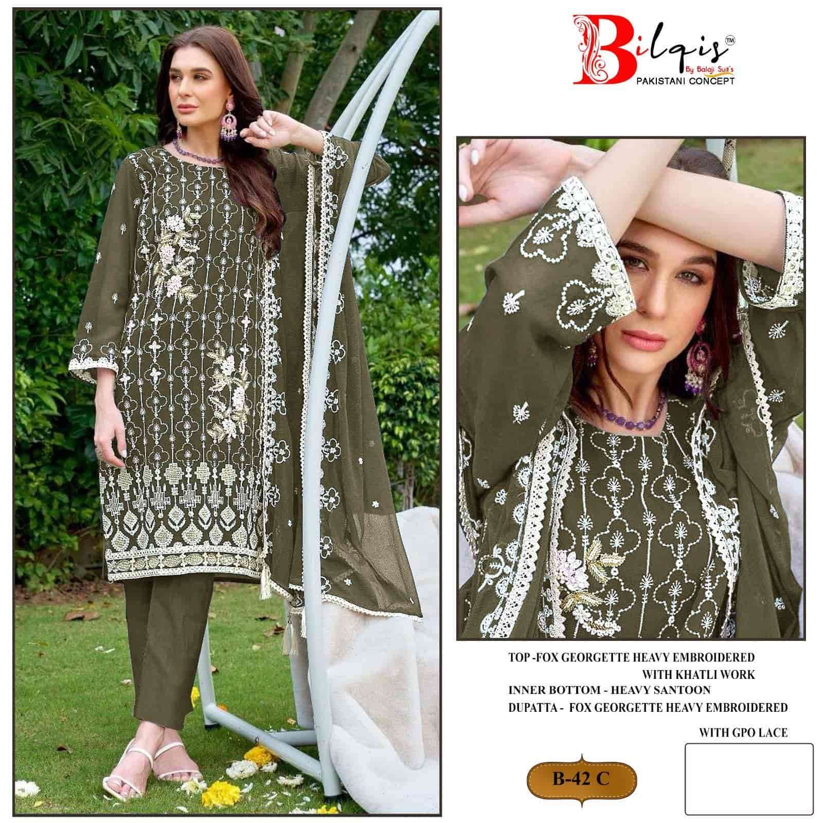 Bilqis B 42 Colors Heavy Designer Pakistani Dress New Collection view 3