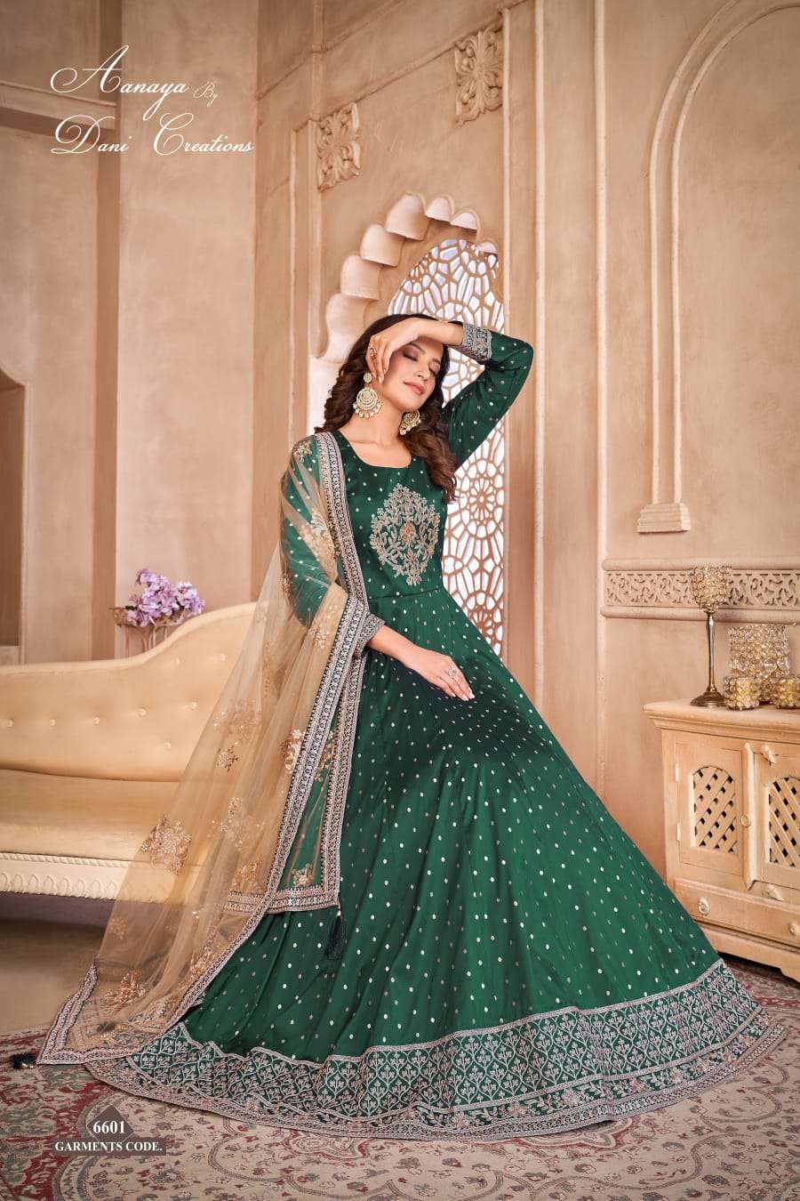Aanaya Vol 166 Designer Anarkali Style Partywear Dress Exporter view 6