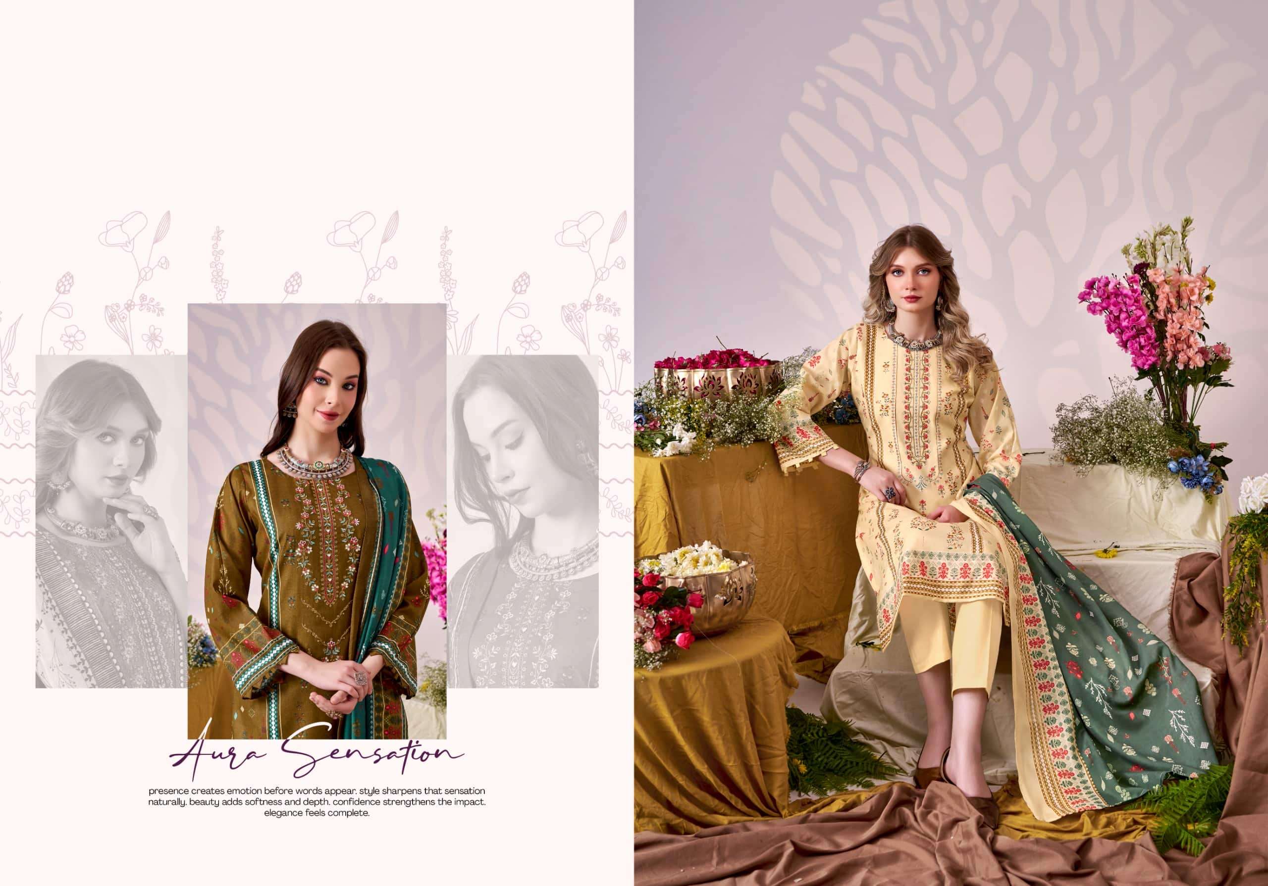 Romani Bin Kareem Vol 5 Printed Cotton Dress Material Catalog view 7