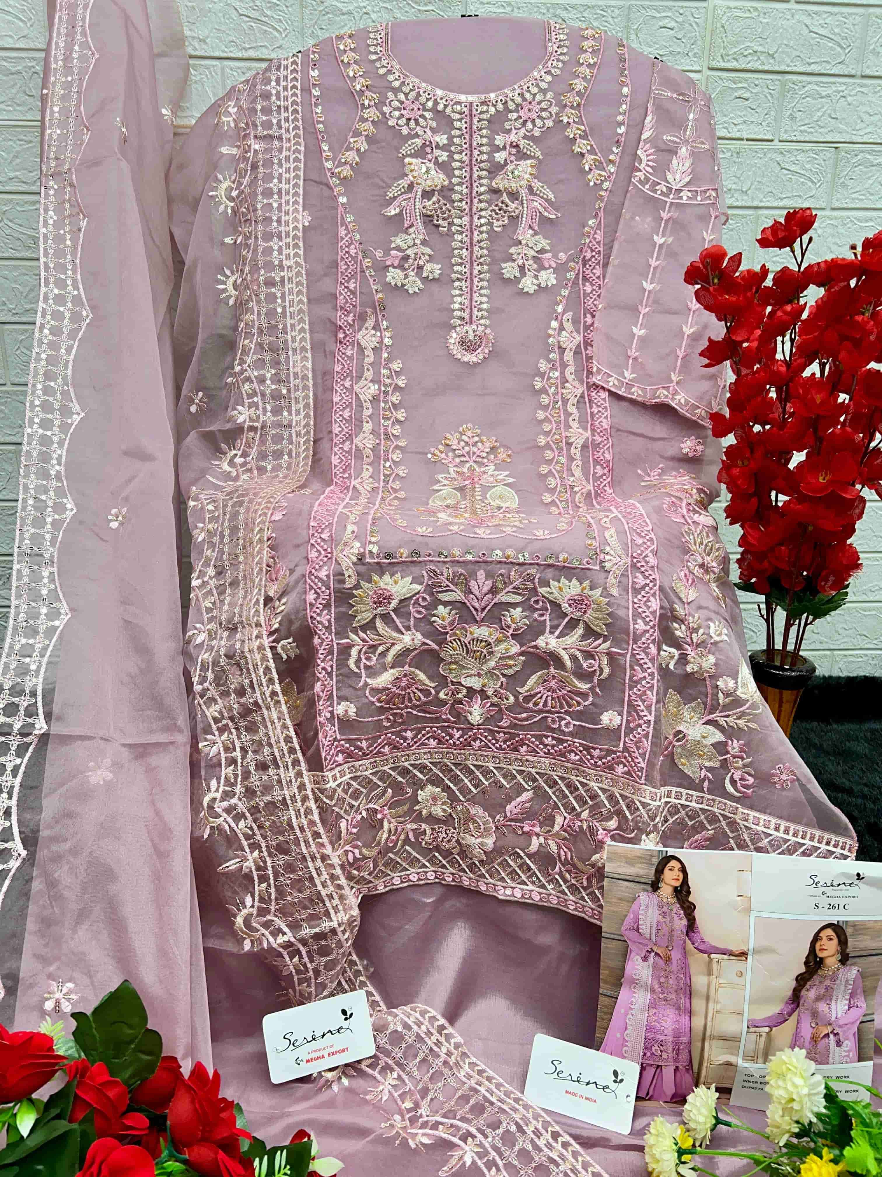 Serine S-261 C Embroidered Organza Dress view 2