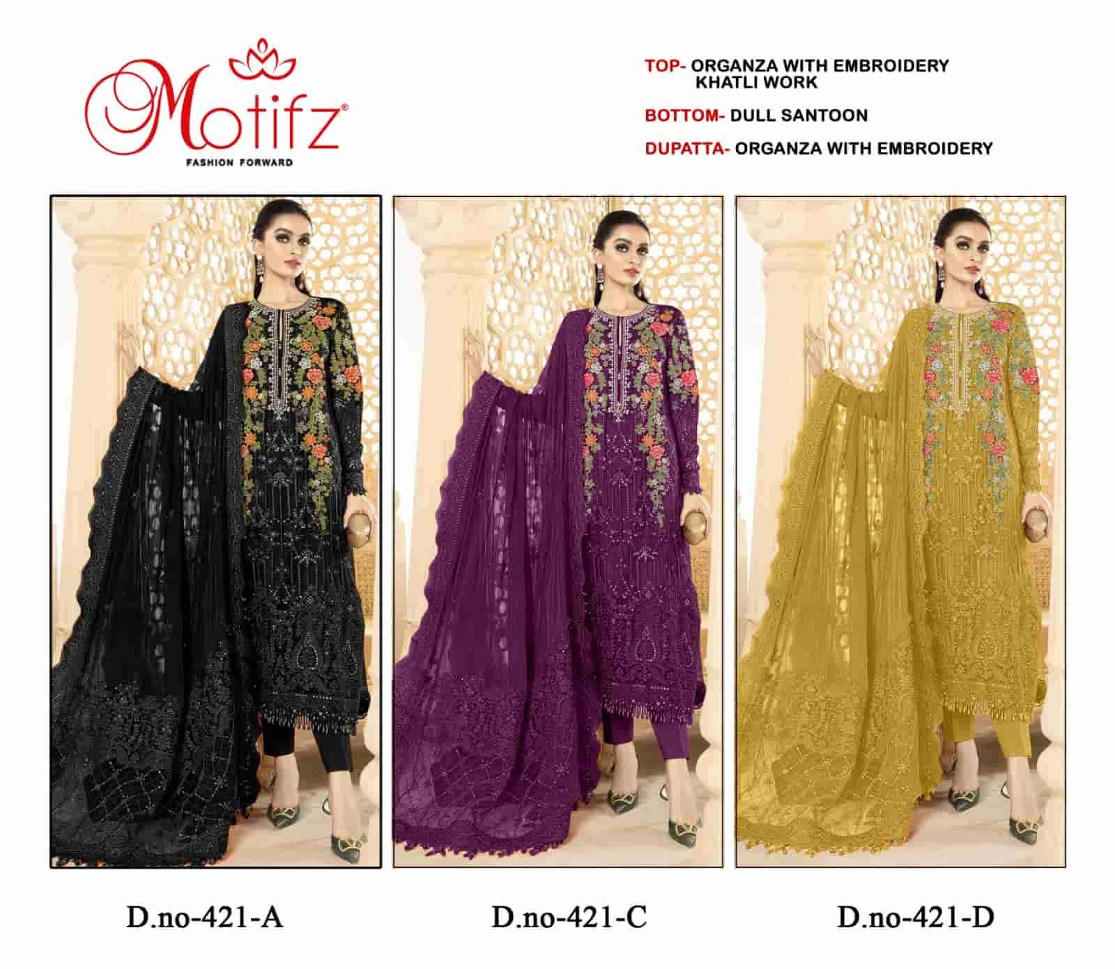 Motifz 421 Colors Pakistani Festive Wear Style Designer Salwar Suit Wholesalers view 4