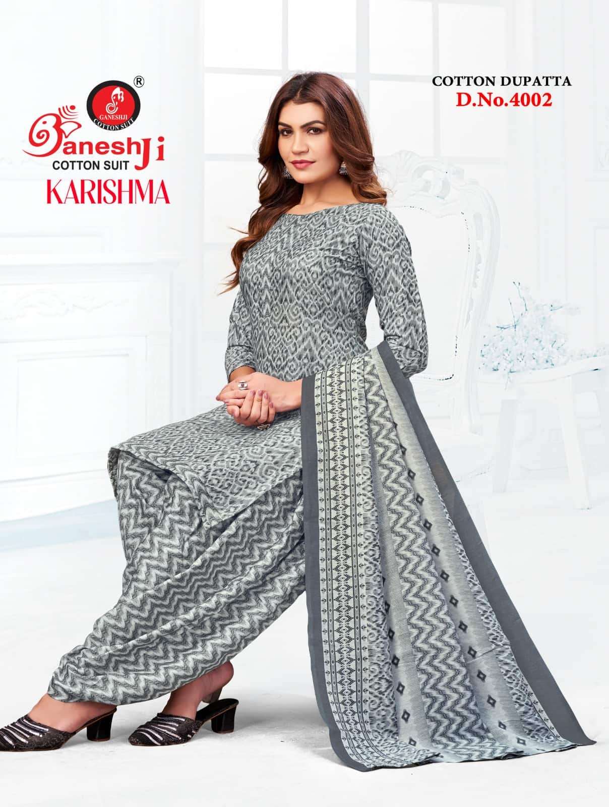 Ganeshji Karishma Patiyala Vol 4 Unstitch Cotton Salwar Suit Sets view 5