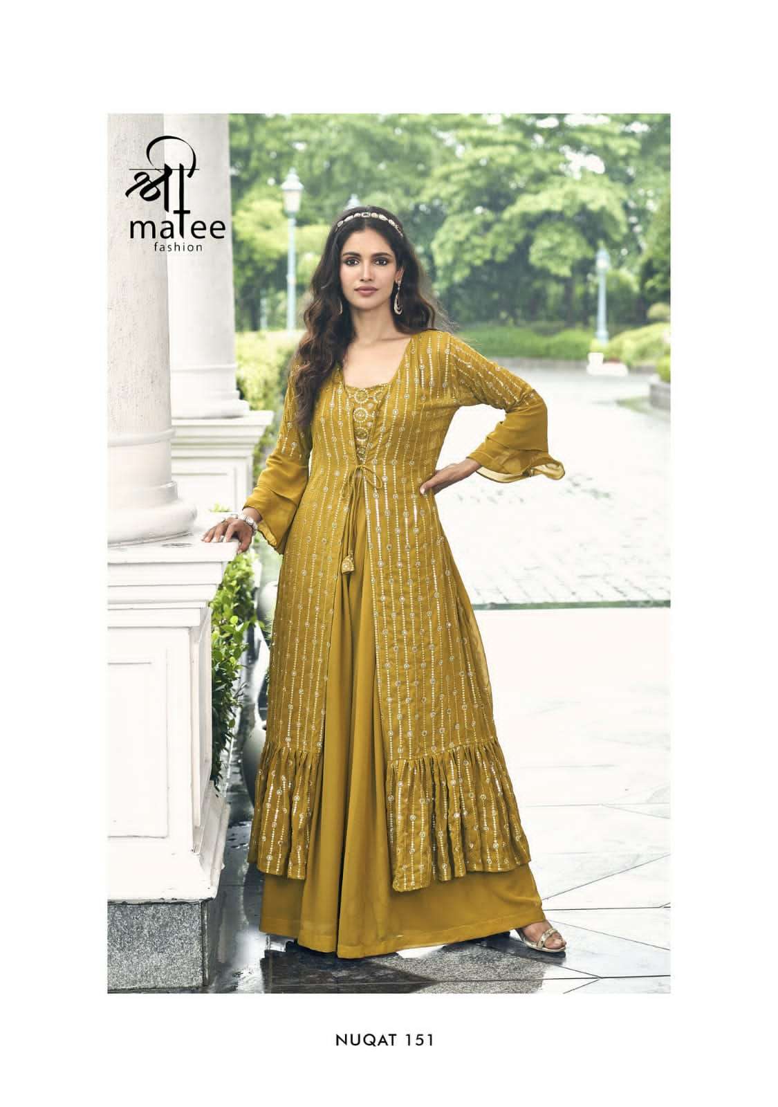 Shreematee Nuqat Partywear Shurg Style Designer 3 Piece New Arrivals view 10