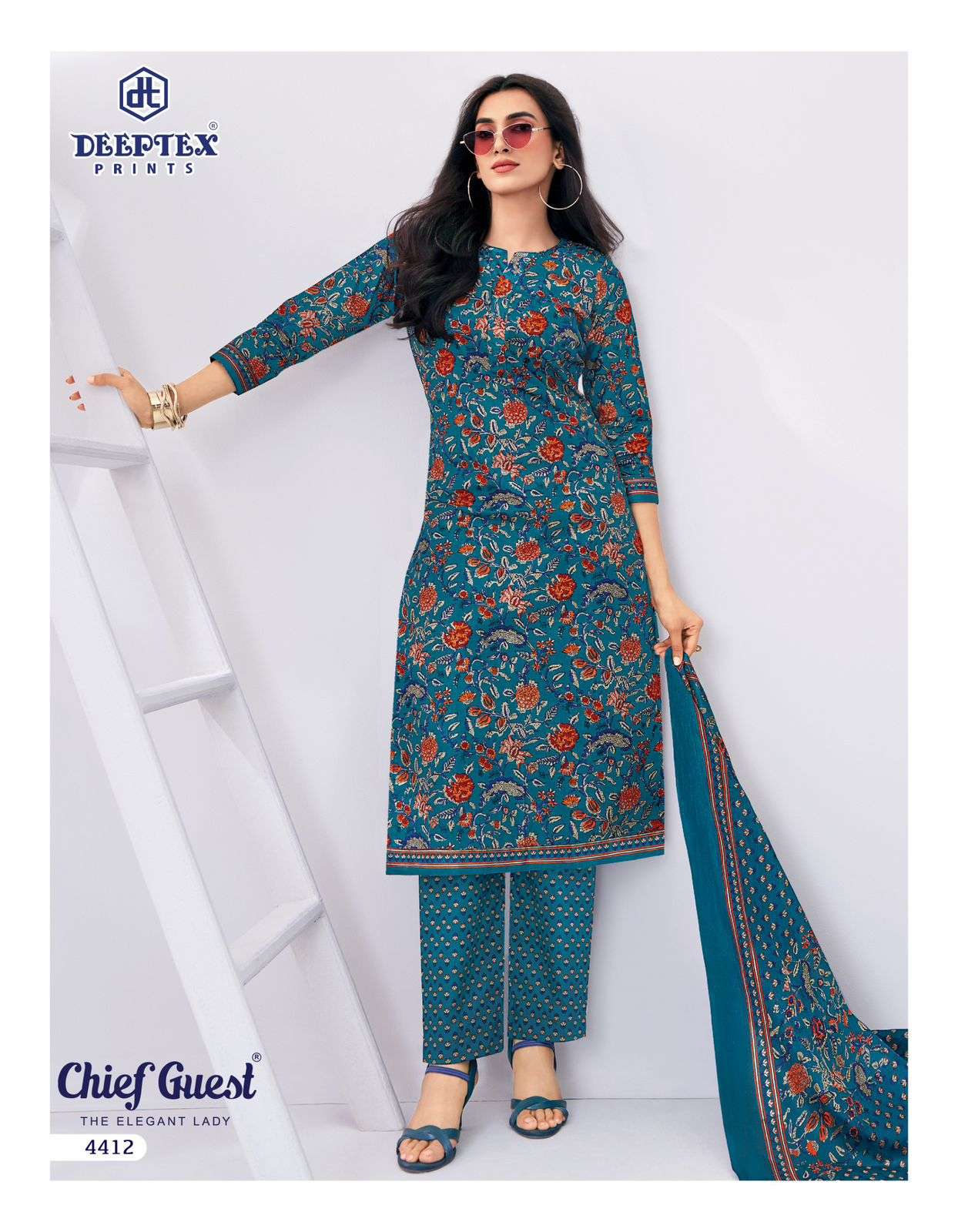 Deeptex Chief Guest Vol 44 Heavy Cotton Dress Material view 7