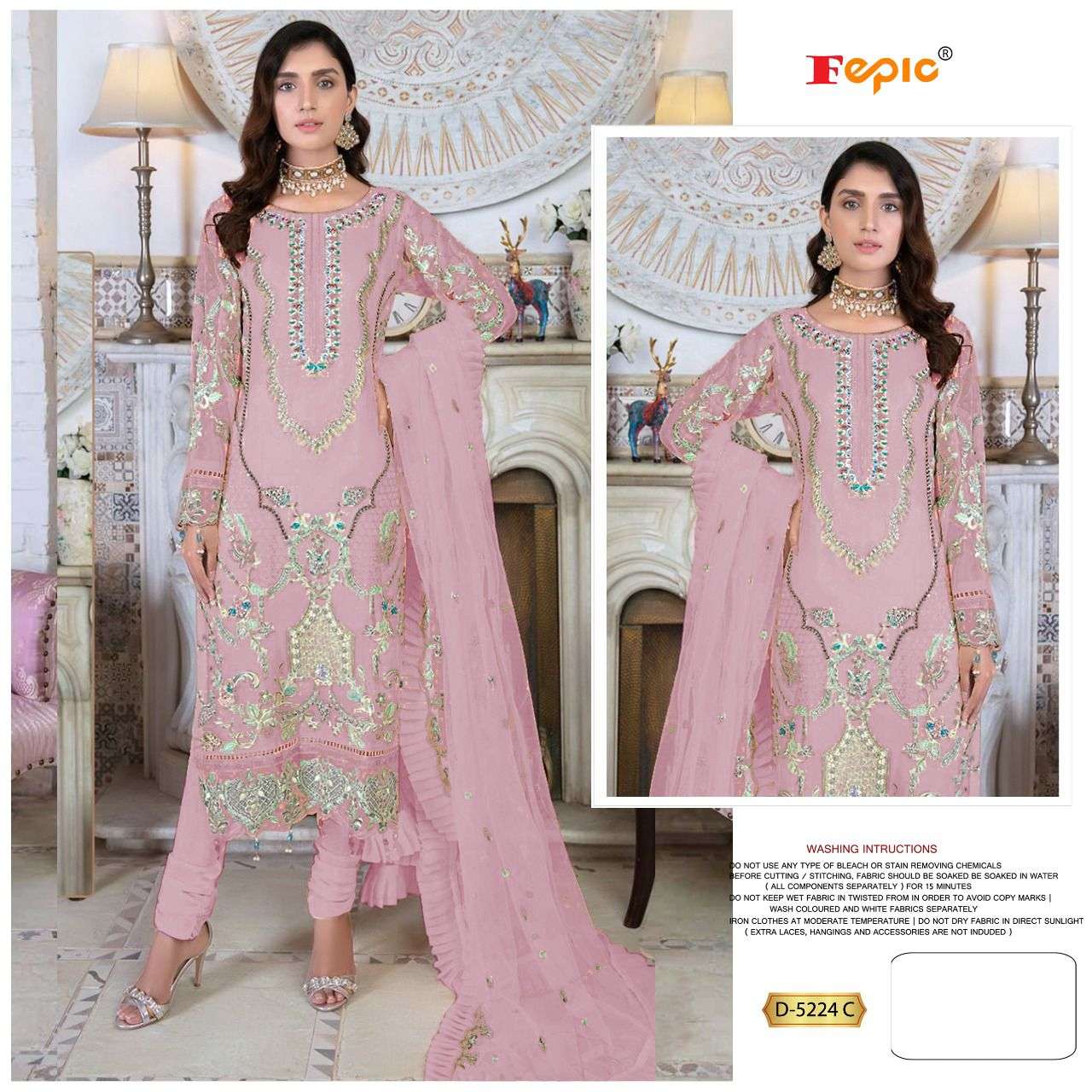 Fepic D 5224 Colors Pakistani Suit Price view 5