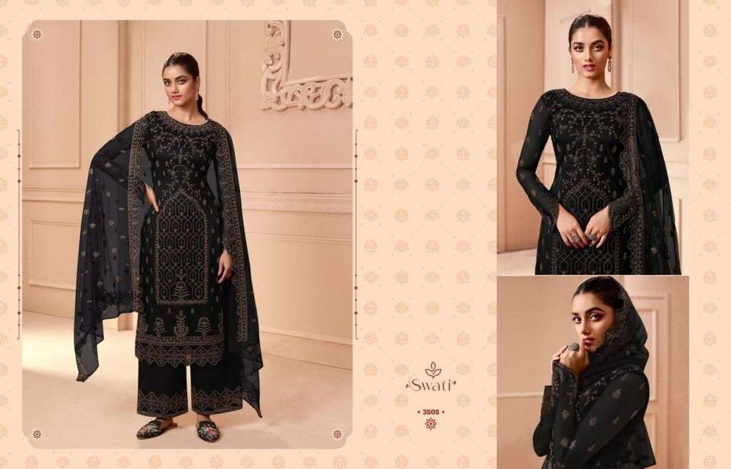 Swagat Swati 3501 To 3506 Designer Work Party Wear Suit New Designs view 7