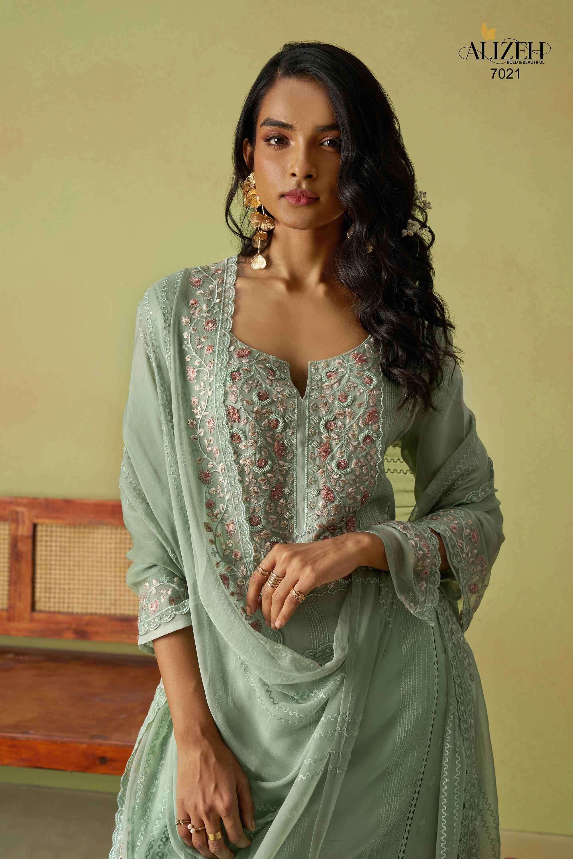 Alizeh Saadgi Vol 2 Straight Style Designer Suit Latest New Collection view 18