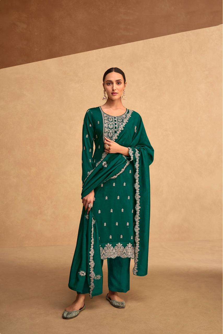 Aashirwad kashida Exclusive Silk Salwar Suit view 6