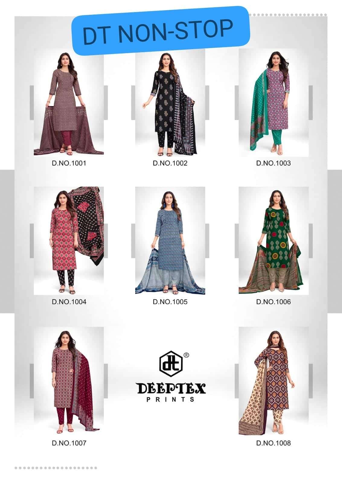Deeptex Non Stop Vol 1 Pure Cotton Dress Material view 10