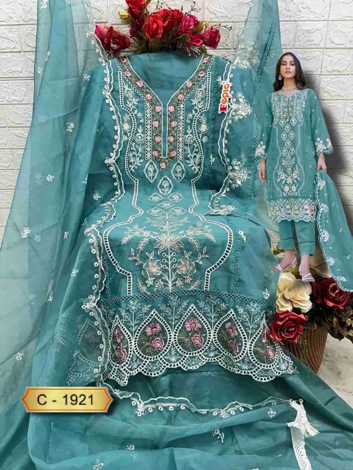 Fepic C 1921 A Festive Wear Style Designer Pakistani Embroidered Suit Exporter view 2