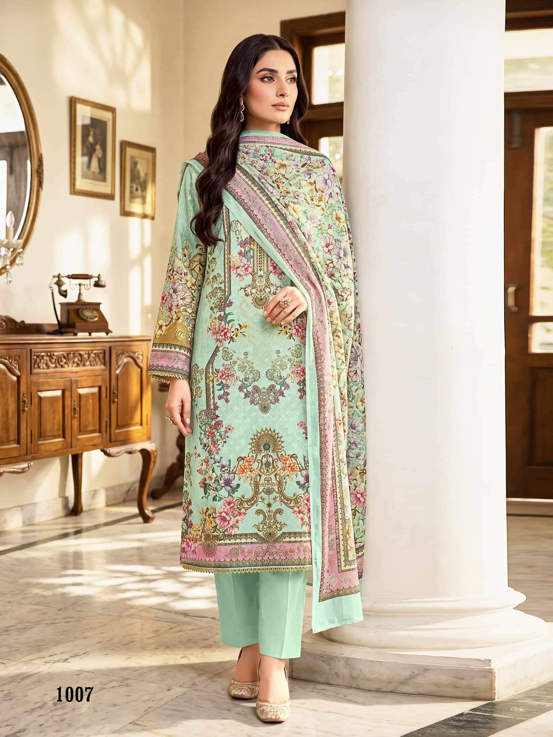 Kavyakala Maria B Fancy Cotton Dress Materia Catalog view 5