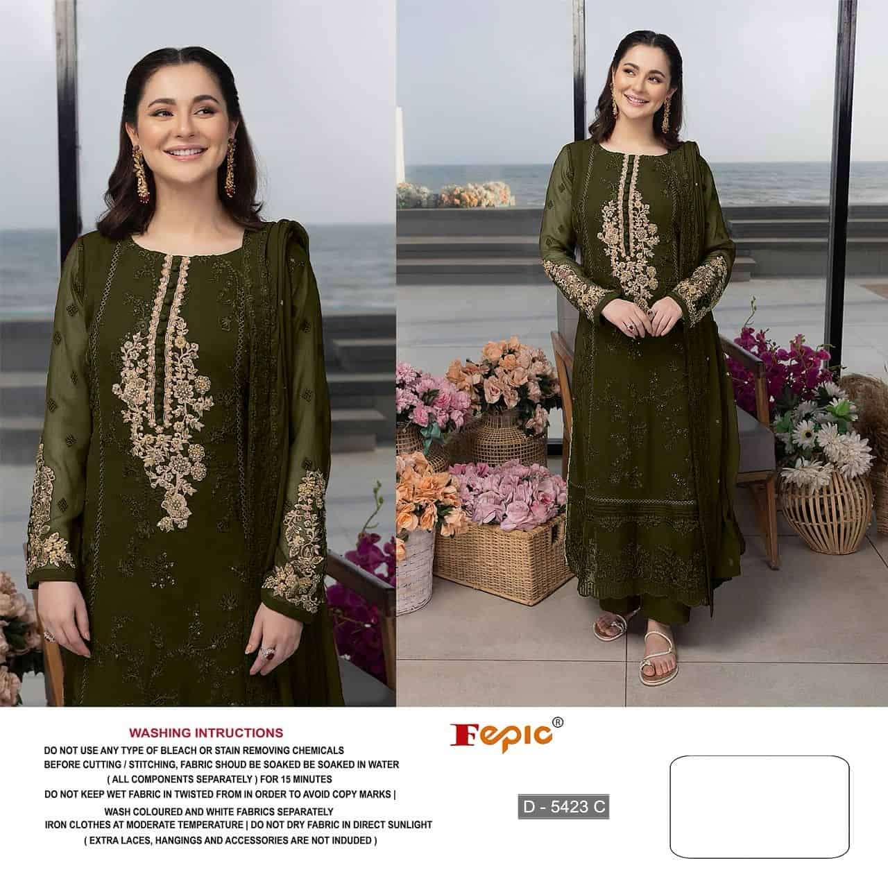 Fepic D 5423 Colors Pakistani Style Festive Wear Designer Suit Online Wholesalers view 2