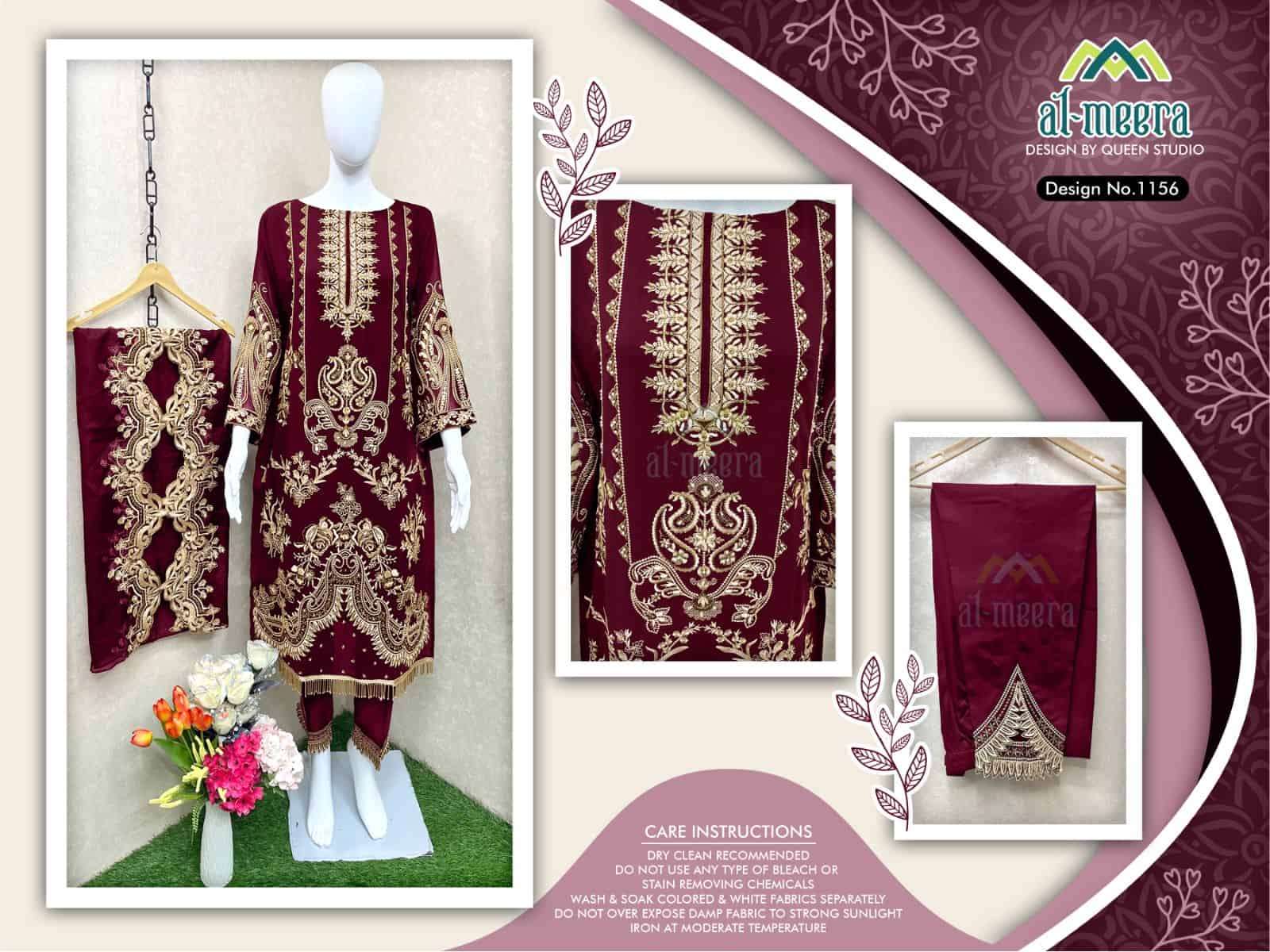 Meera 1156 Pakistani Party Wear Suit view 2
