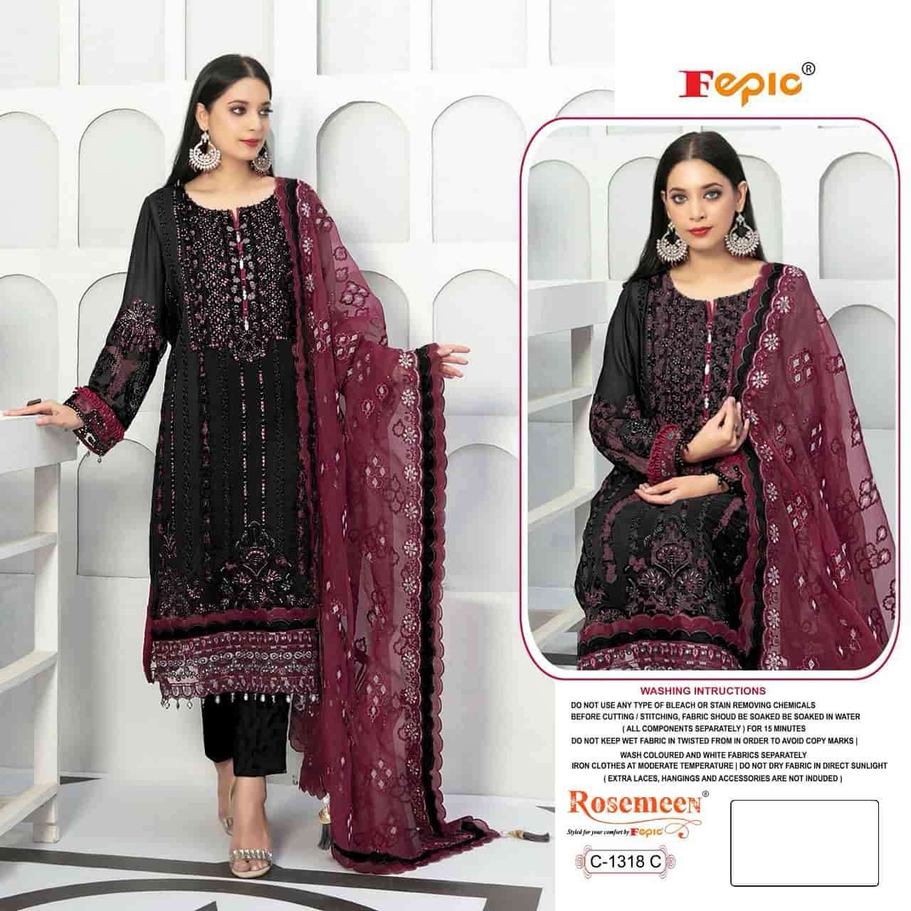 Fepic Rosemeen Embroidered Georgette Salwar Suit view 4