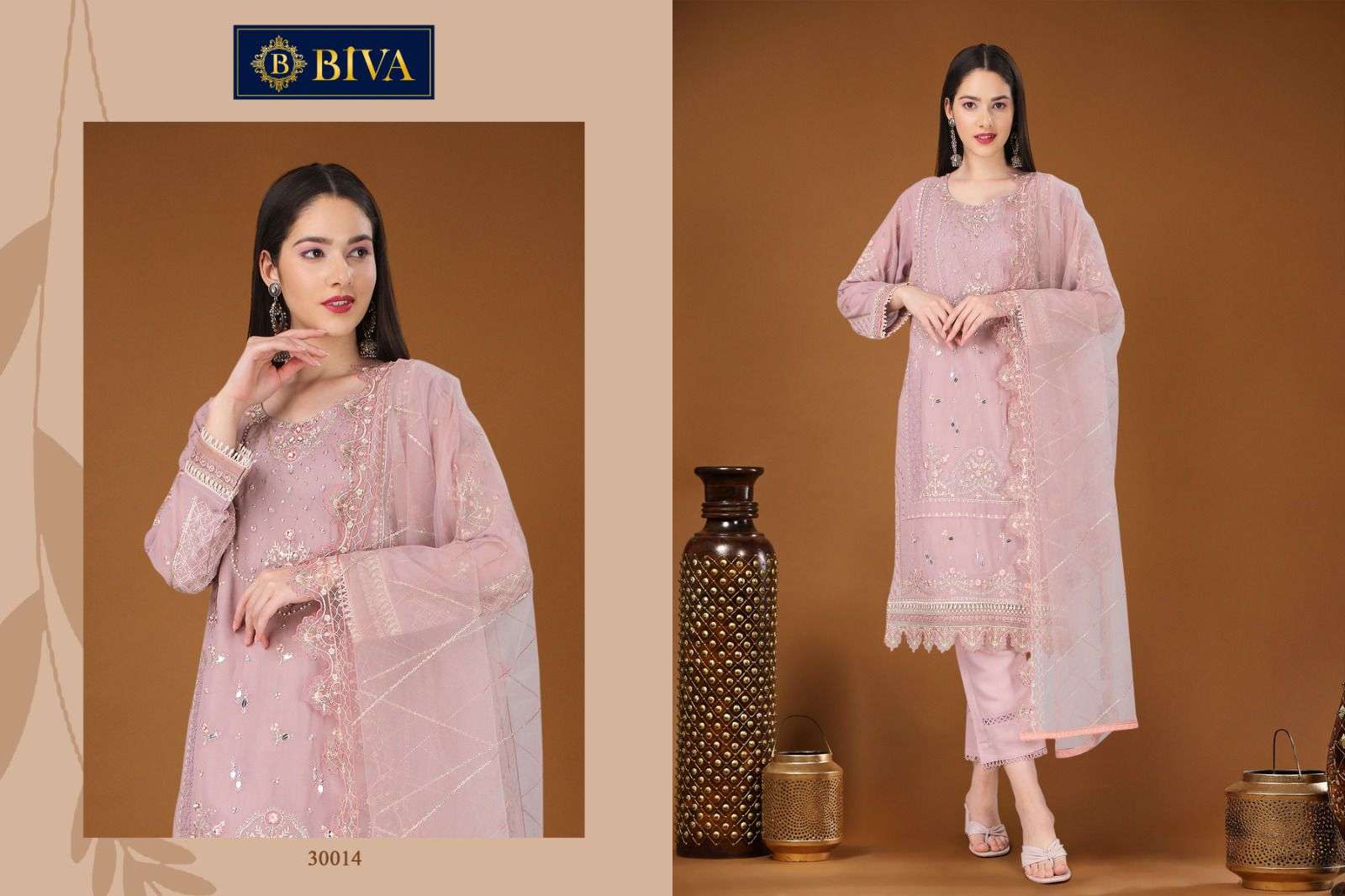 Biva Aditri 30013 To 30017 Designer Pakistani Style Suit New Collection view 3