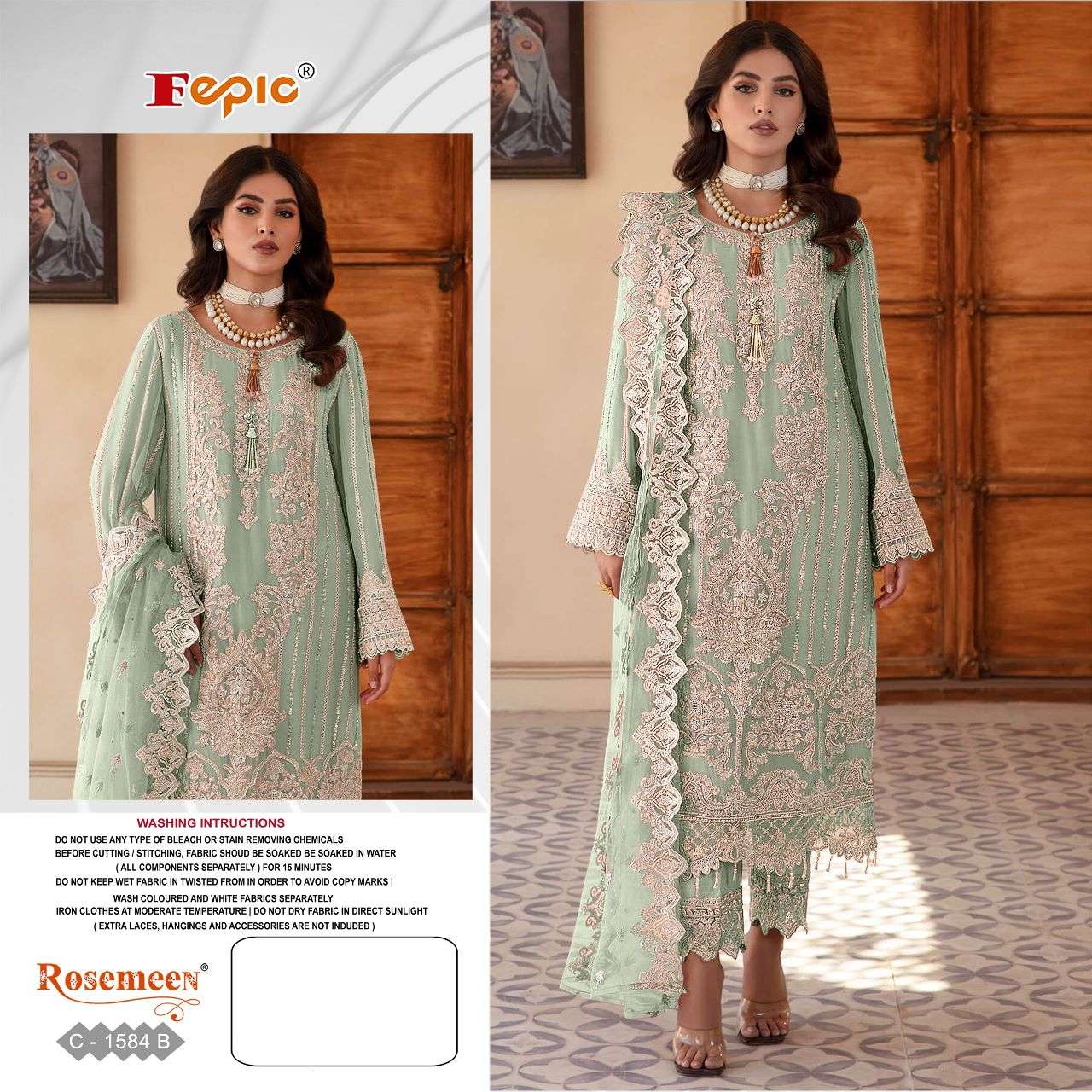 Fepic C 1584 Colors Designer Style Pakistani Suit Wholasaler view 3