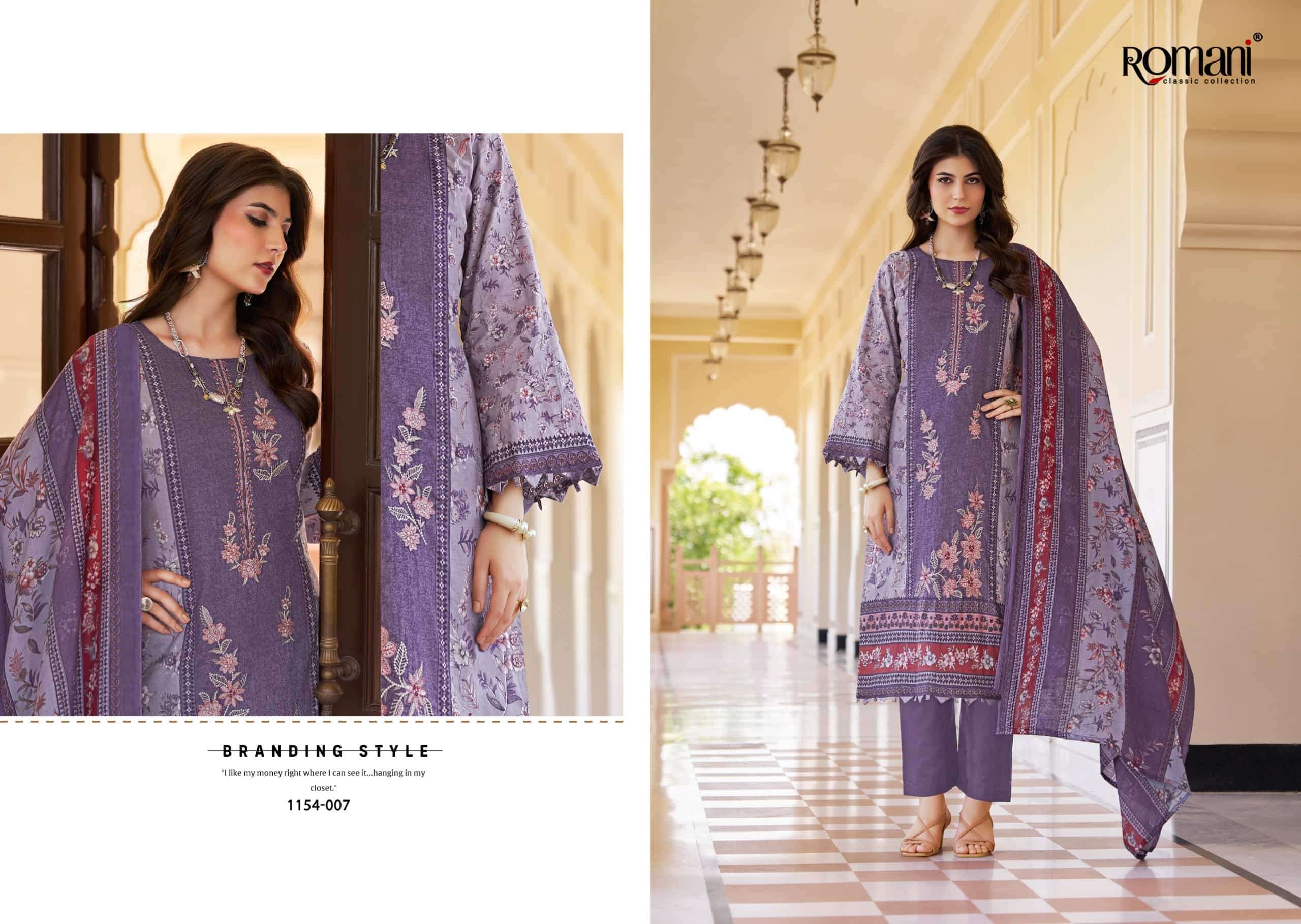 Romani Aarzu Vol 34 Unstitch Cotton Ladies Suit view 11