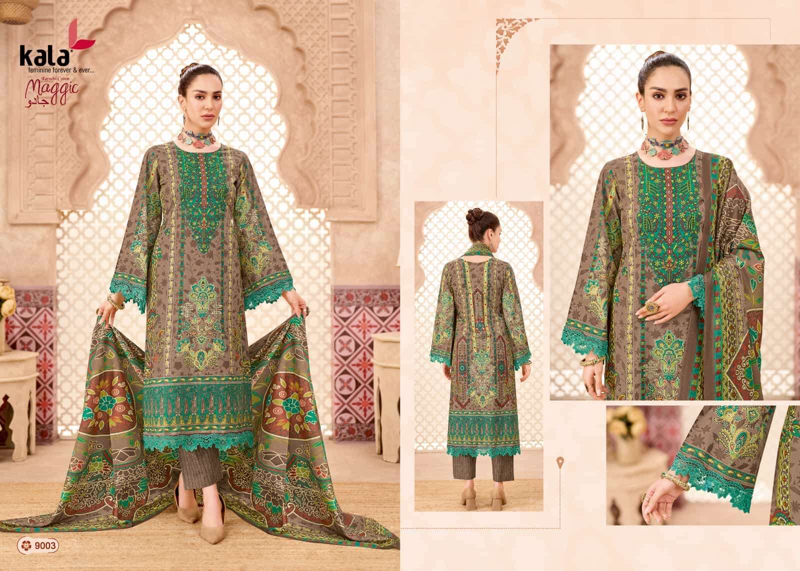Kala Maggic Vol 24 Pure Cotton Unstitch Suit view 10