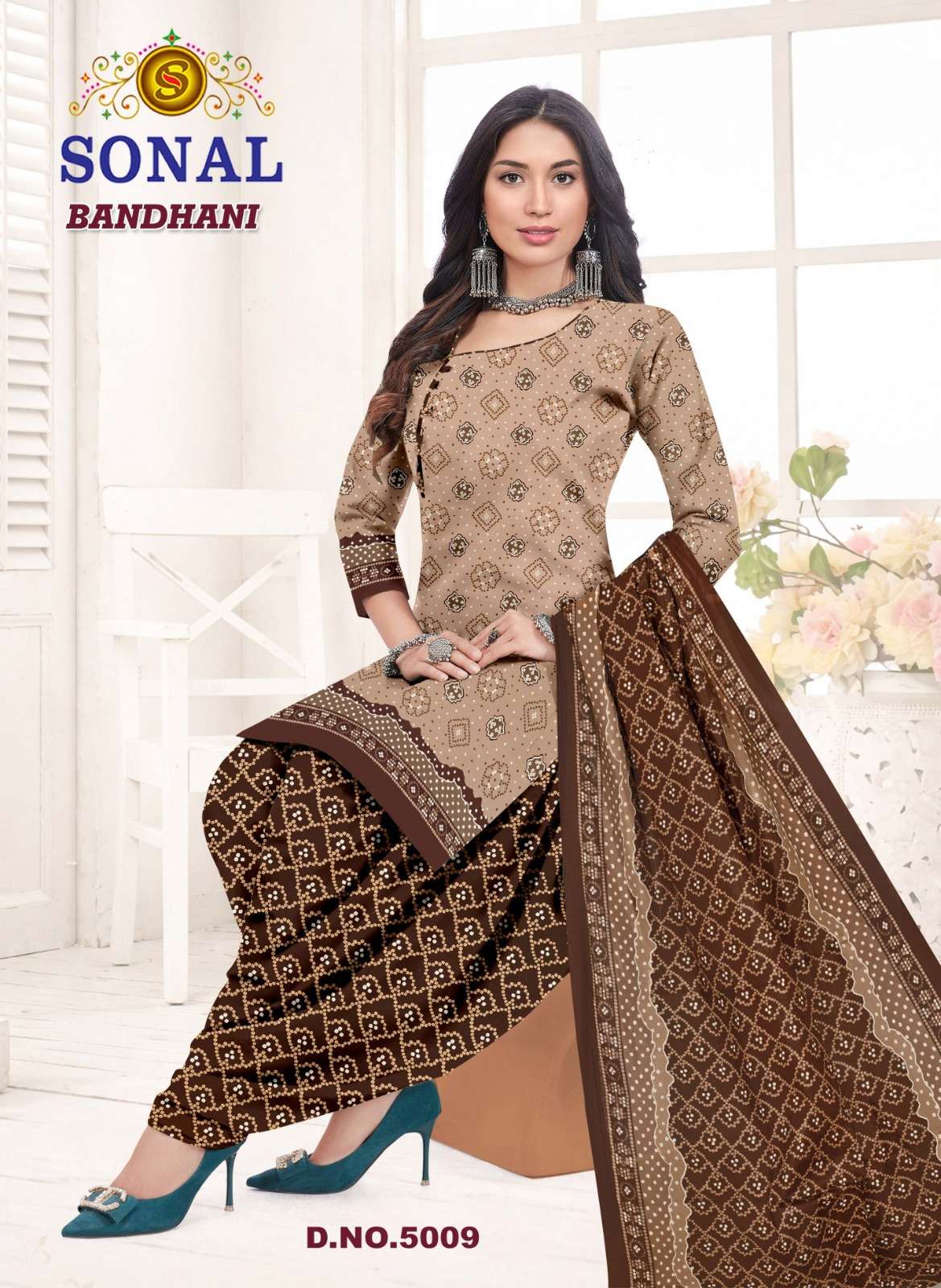 Sonal Textile Bandhani Vol 5 Bandhani Print Cotton Dress Material Wholealers view 10