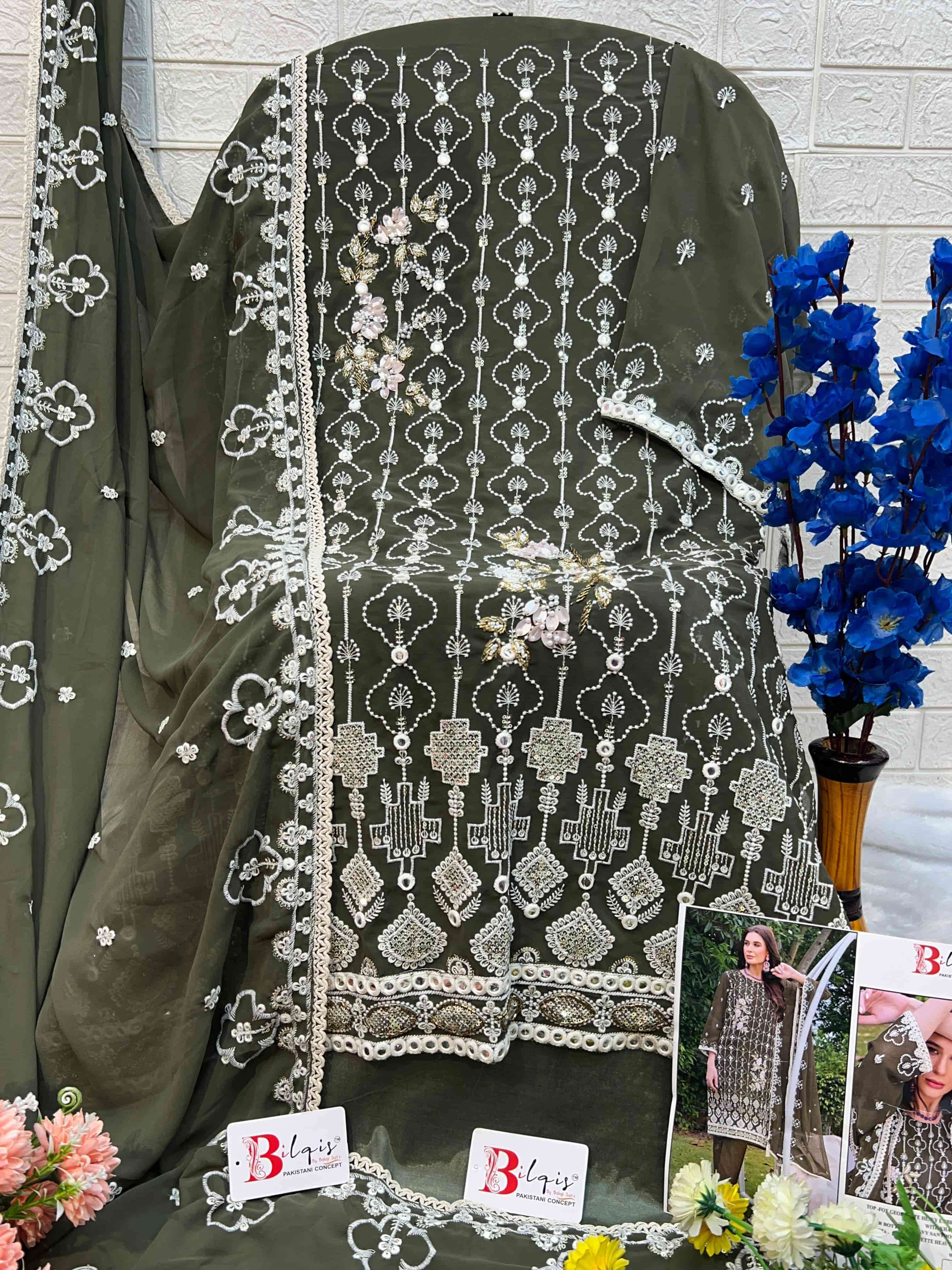 Bilqis B 42 Colors Heavy Designer Pakistani Dress New Collection view 6