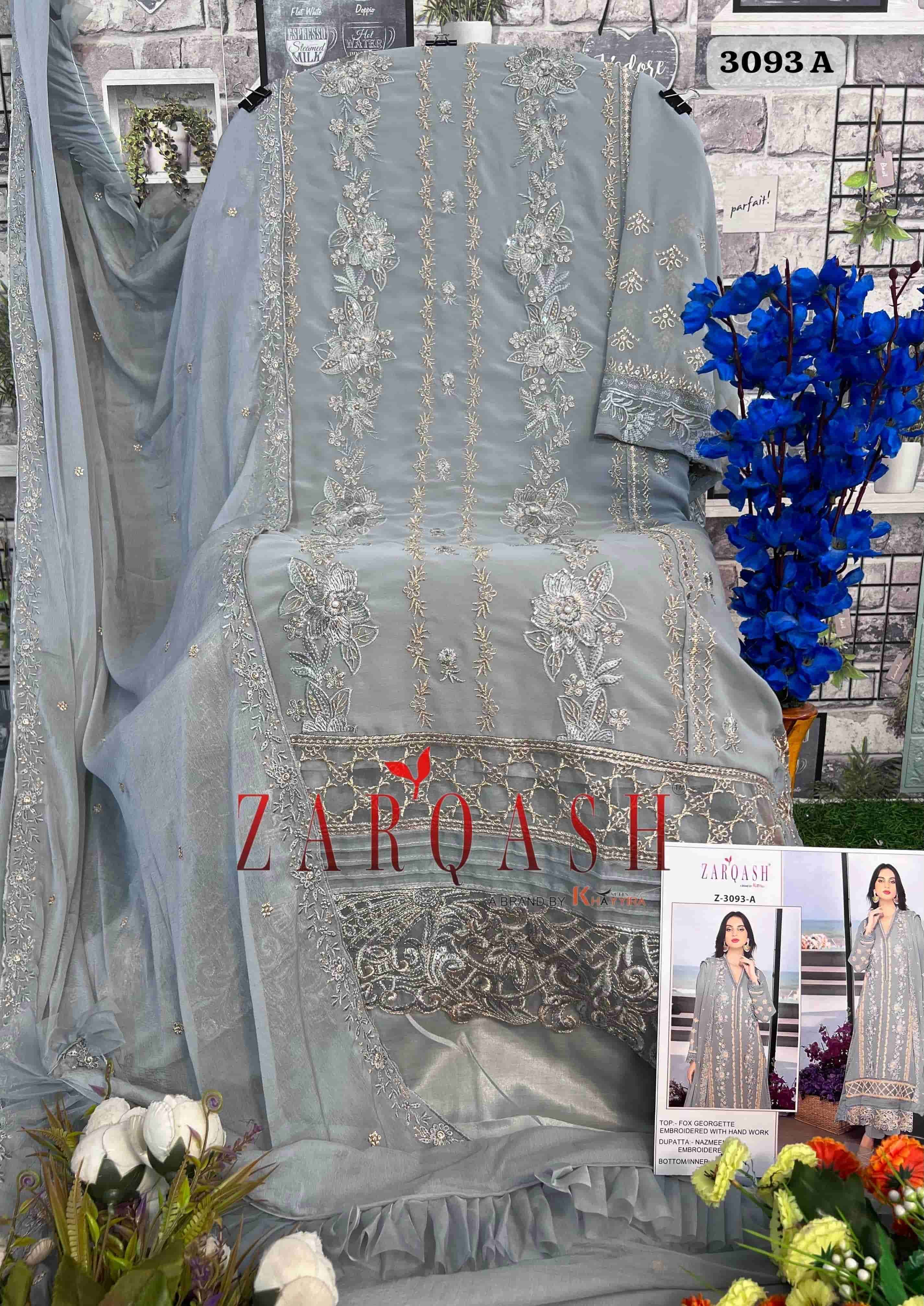 Zarqash Z 3093 Colors Pakistani Festive Wear Style Designer Suit Wholesalers view 9
