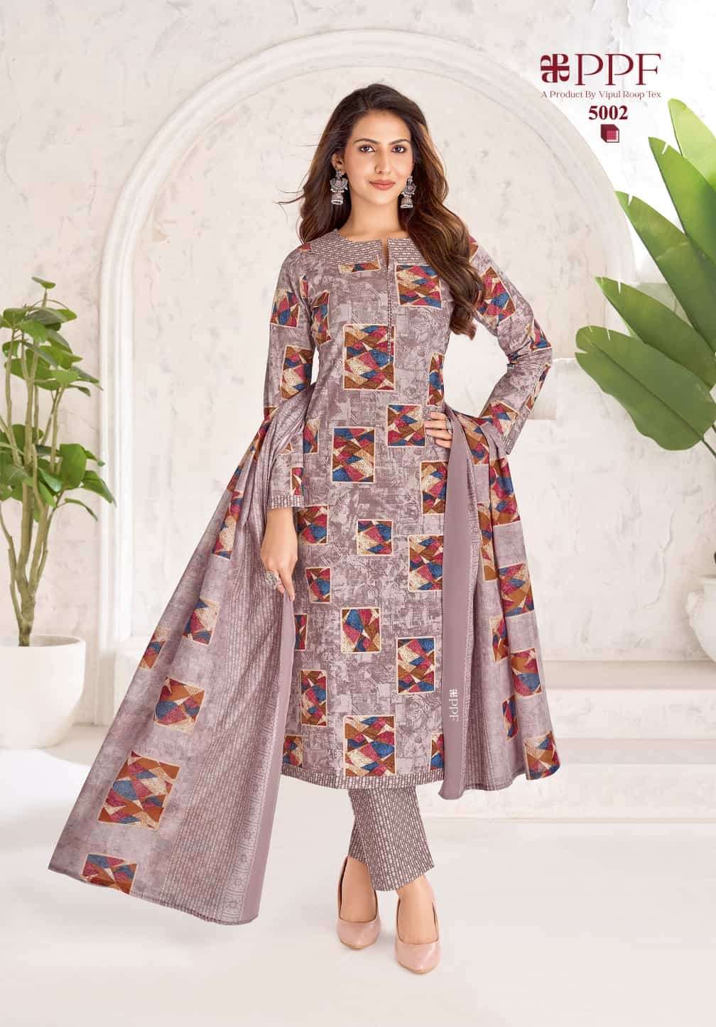 Ppf Poshak Vol 5 Pure Cotton Unstitch Salwar Suit Exporters view 8