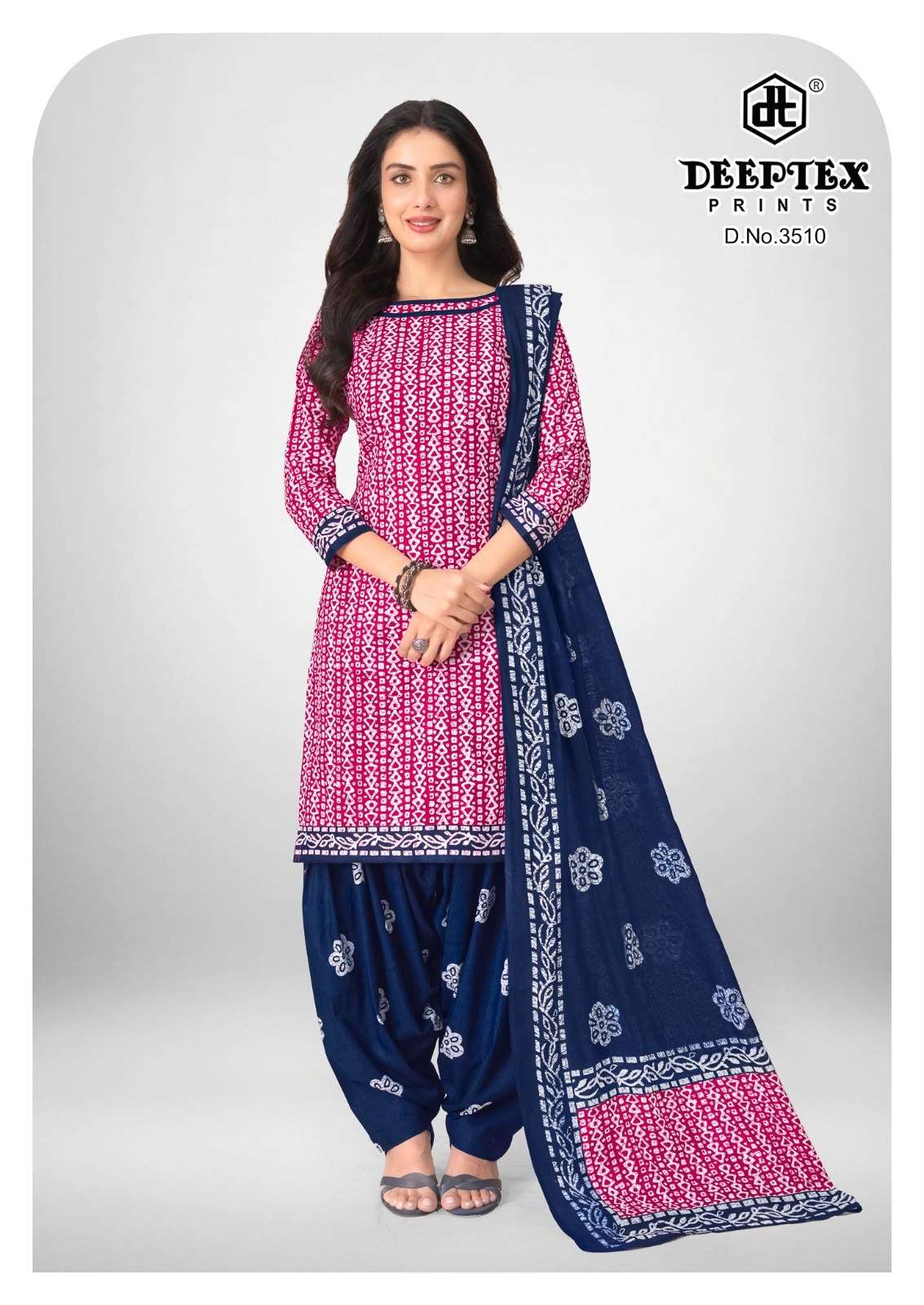 Deeptex Batik Plus Vol 35 Pure Cotton Batik Print Salwar Suit Catalog view 11