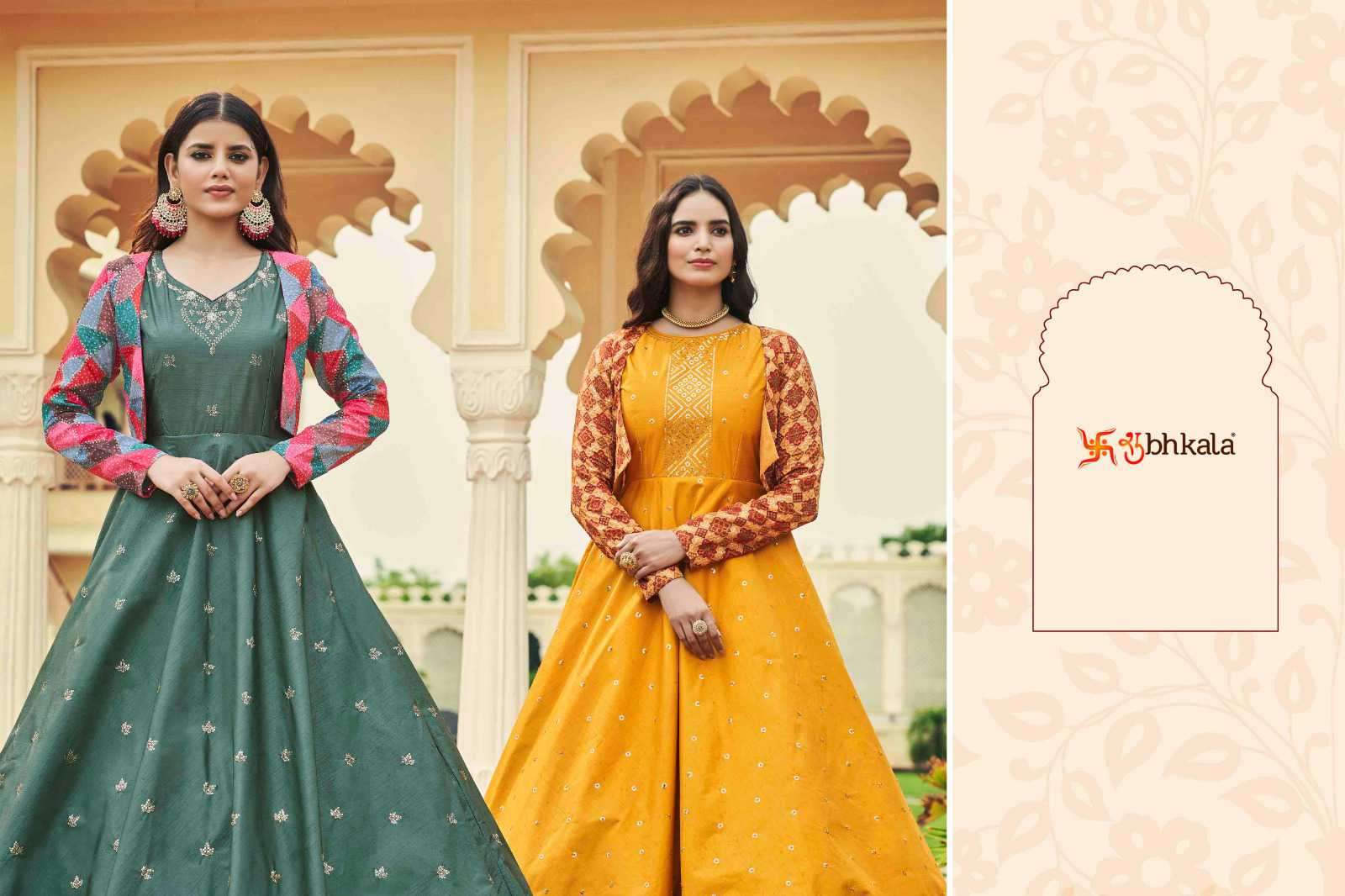 Shubhkala Flory Sequined Anarkali Gown view 2