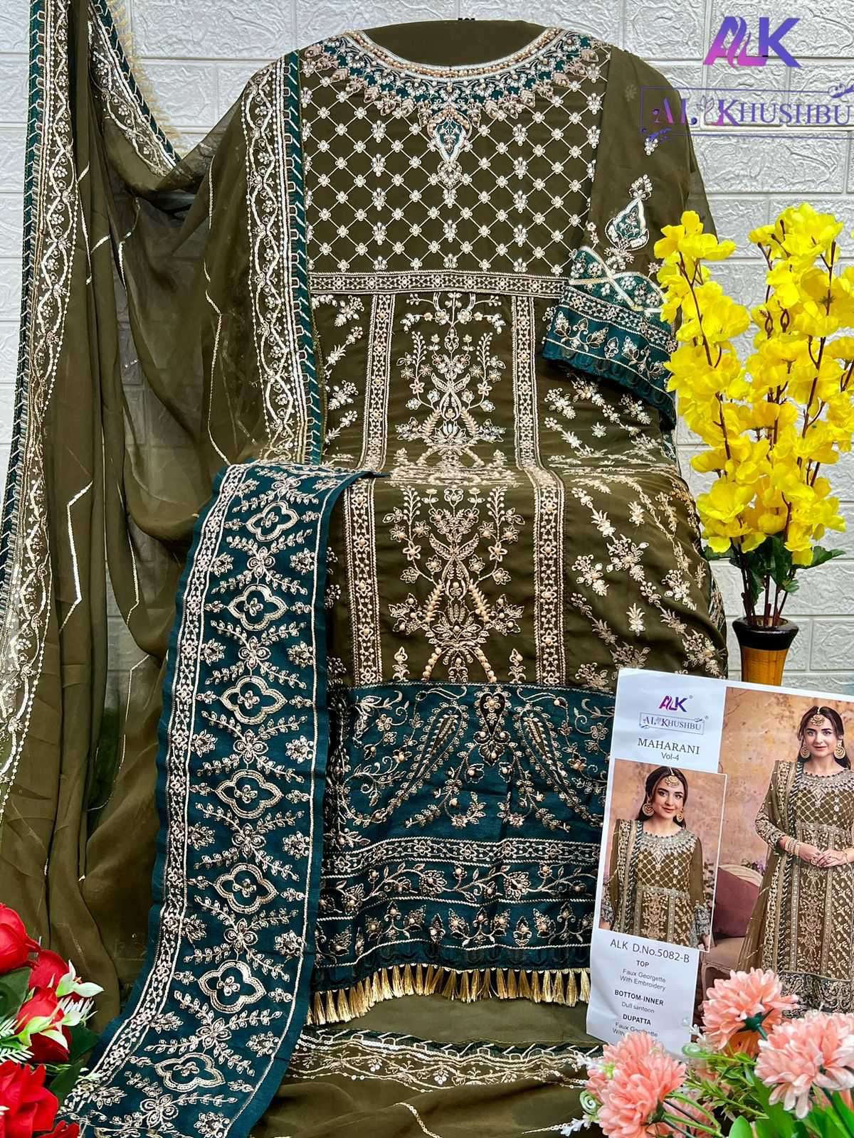 Al Khushbu Maharani Vol 4 5082 Colors Wedding Dress Latest Pakistani Designs view 8