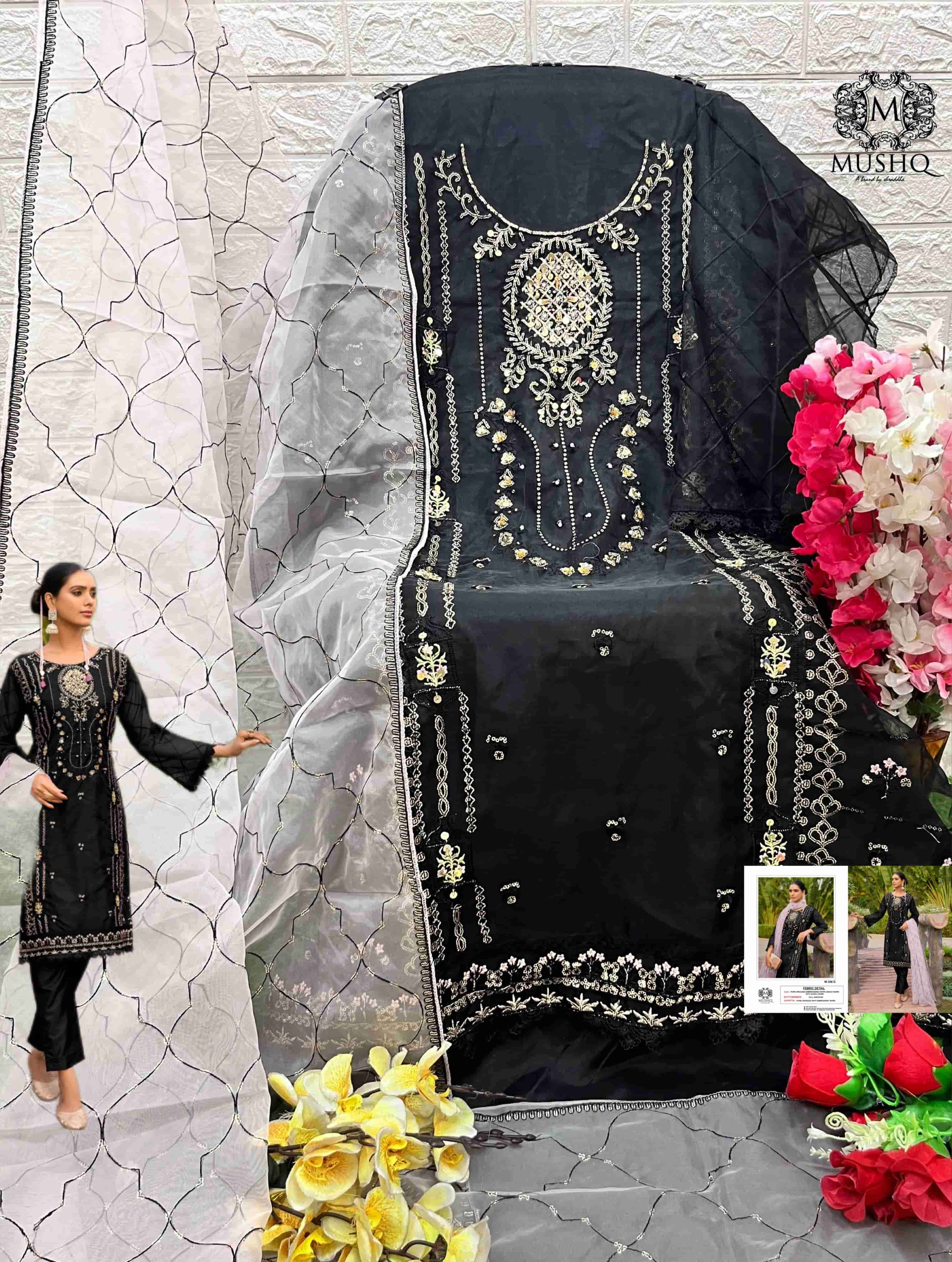 Mushq M 306 Colors Pakistani Designer Style Festive Wear Salwar Suit view 7