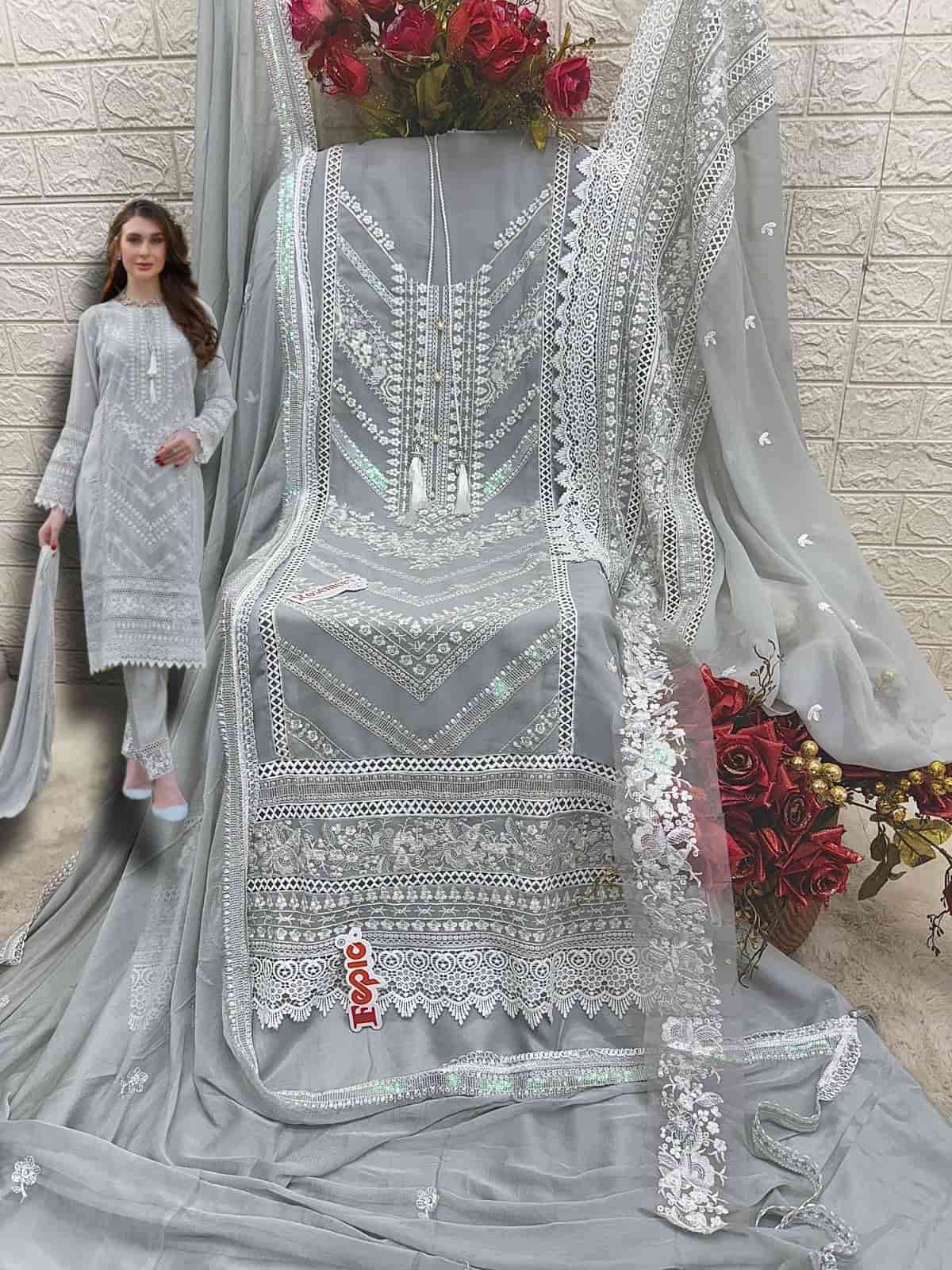 Fepic C 1801 Pakistani Style Designer Embroidered Suit Exporter view 2
