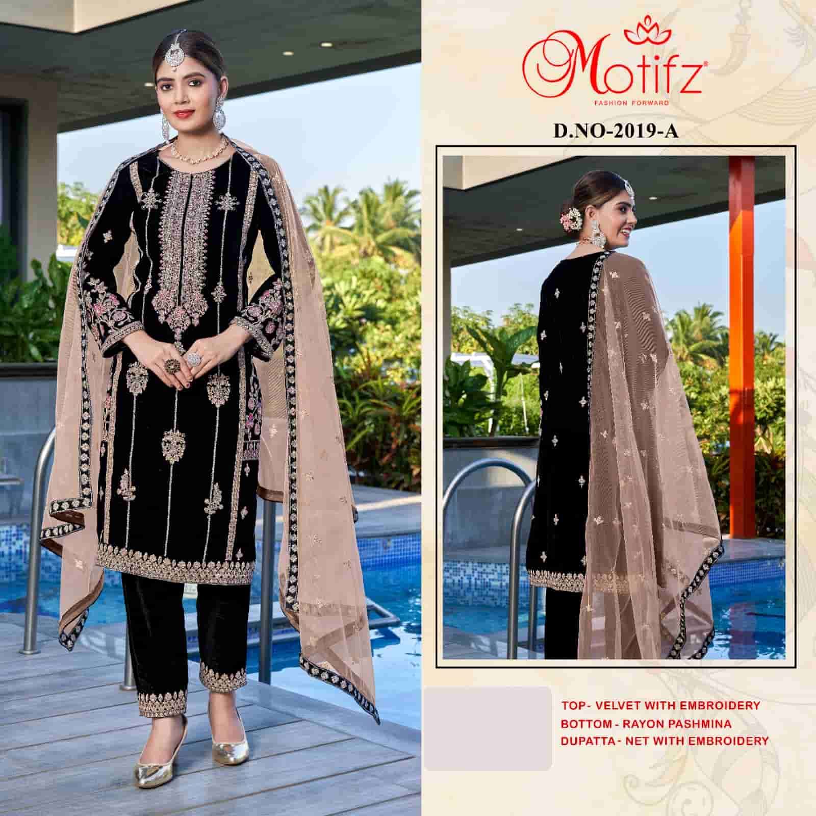 Motifz 2019 Colors Festive Wear Style Designer Winter Wear Salwar Suit Wholesalers view 4