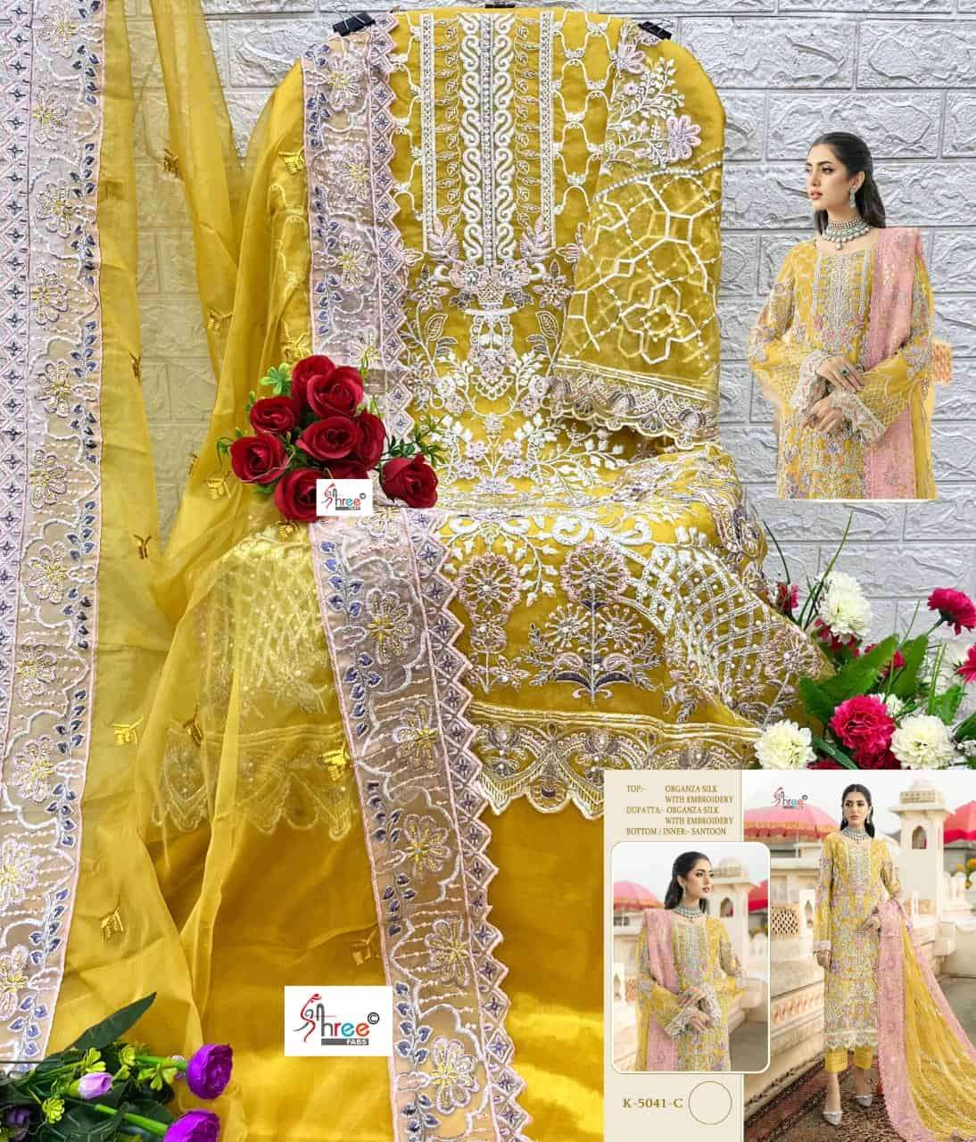 Shree Fabs K 5041 Colors Pakistani Festive Wear Style Heavy Embroidered Suit view 8
