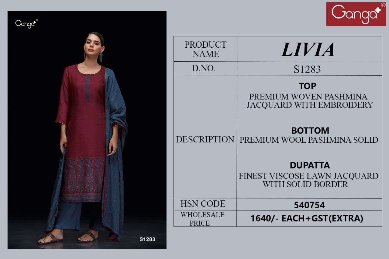 Ganga Livia 1283 Pashmina Suit view 3