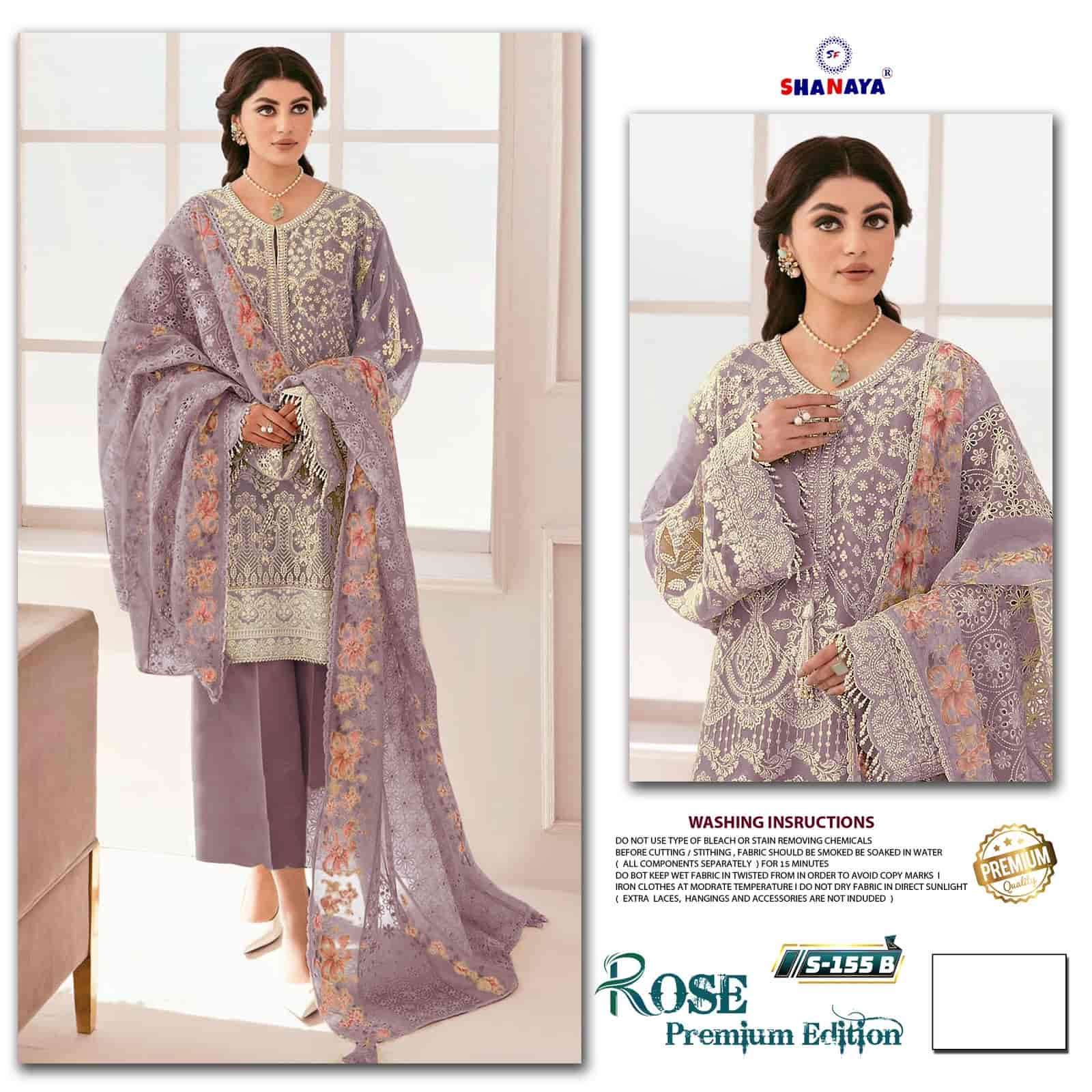 Shanaya S-155 B Rose Premium Pakistani Suit view 2