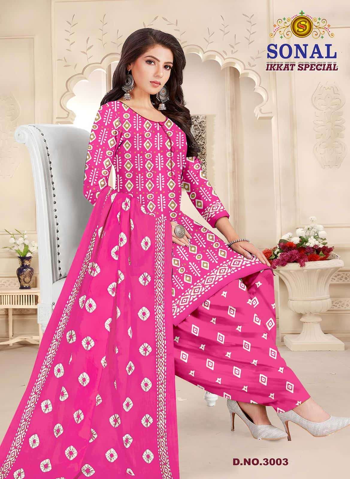 Sonal Textile Ikkat Special Vol 3 Pure Cotton Printed Suit Exporters view 7