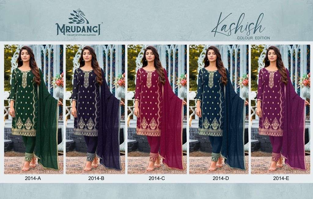 Mrudangi Kashish 2014 Colors Party Wear Straight Suit view 8